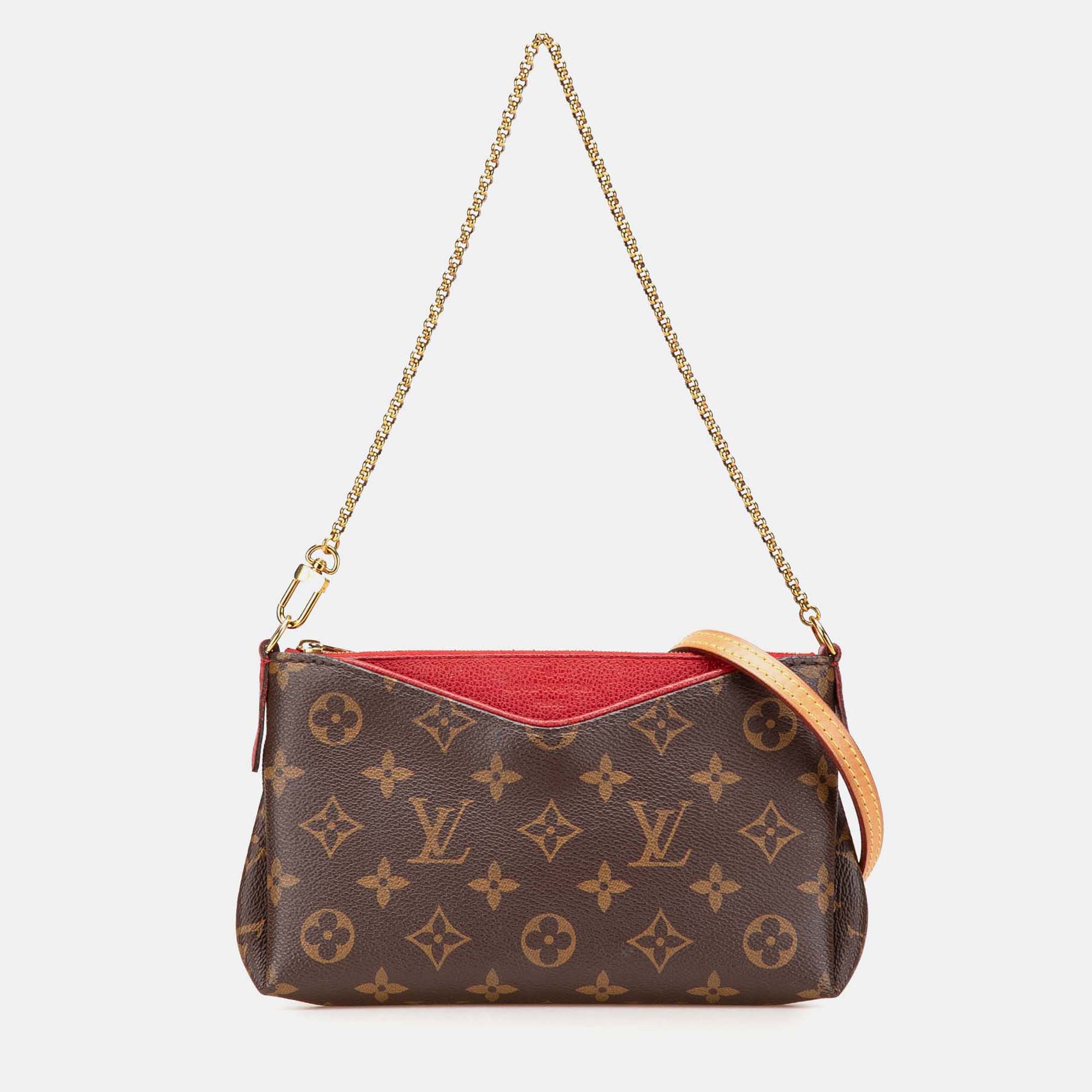 

Louis Vuitton Brown Monogram Pallas Clutch