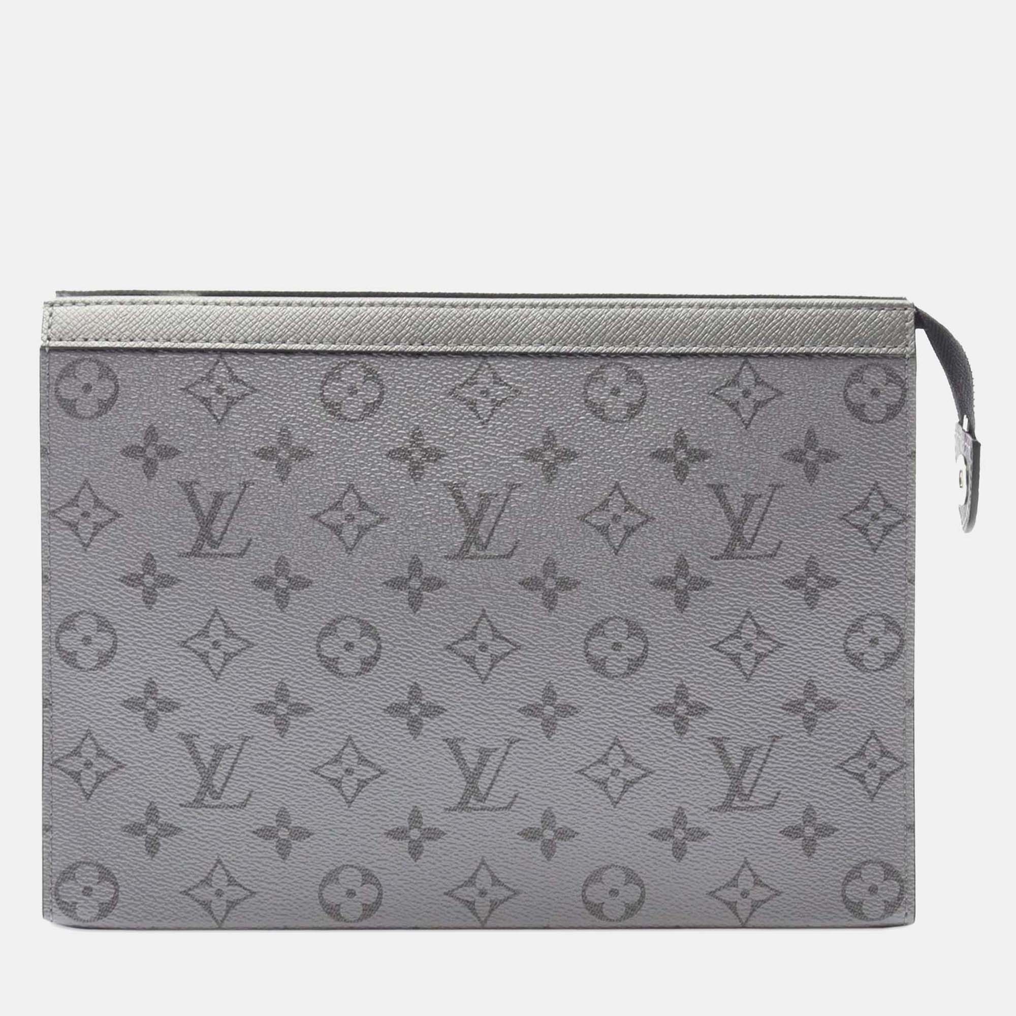 

Louis Vuitton Grey Monogram Taigarama Pochette Voyage MM