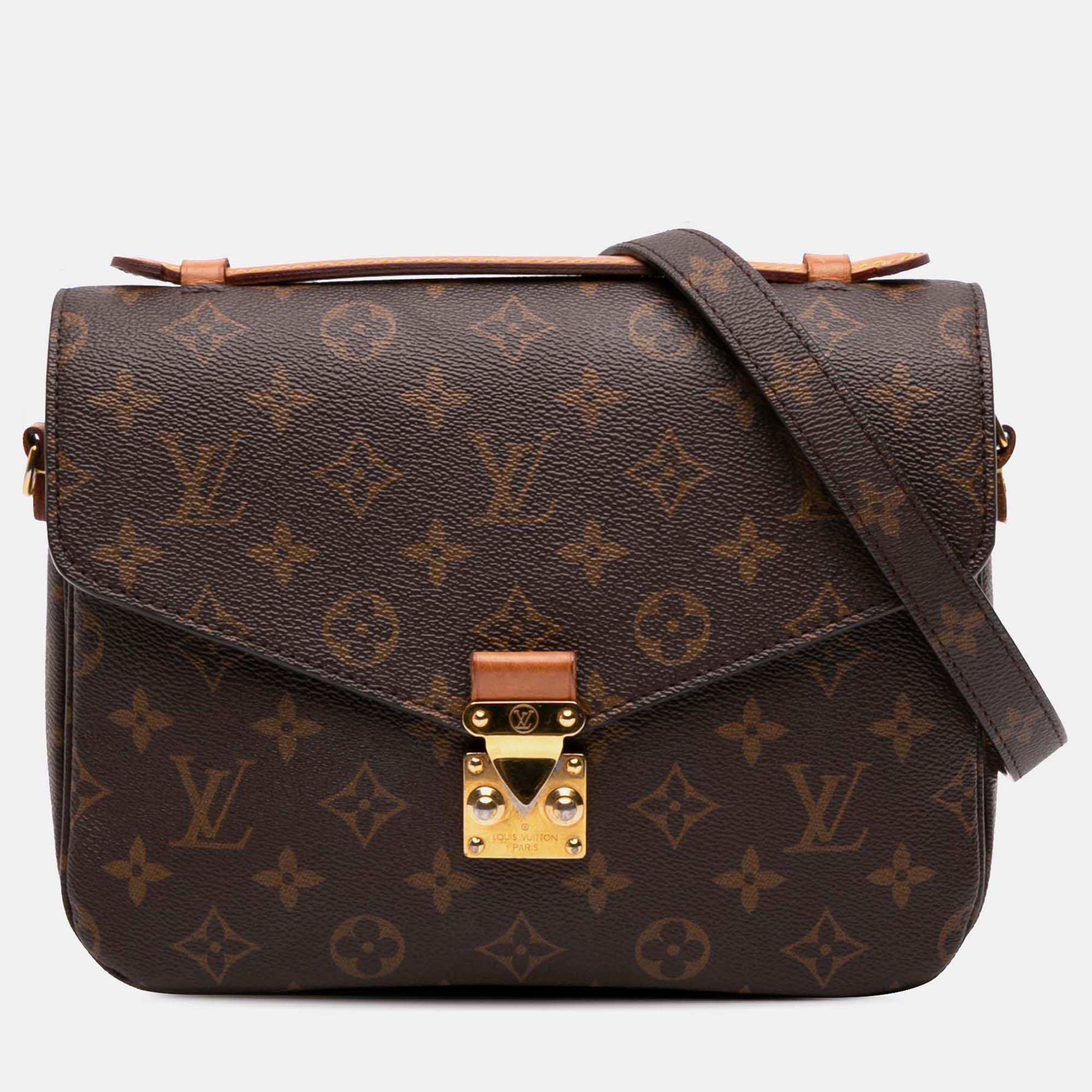 

Louis Vuitton Brown Monogram Pochette Metis