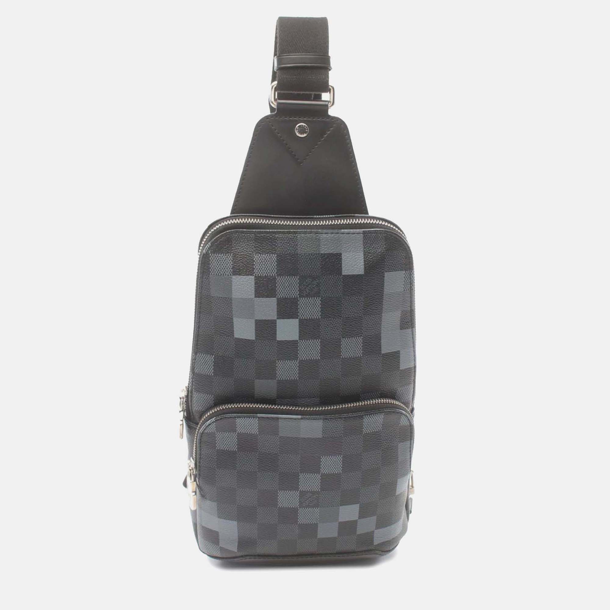 

Louis Vuitton Black Damier Graphite Pixel Avenue Sling