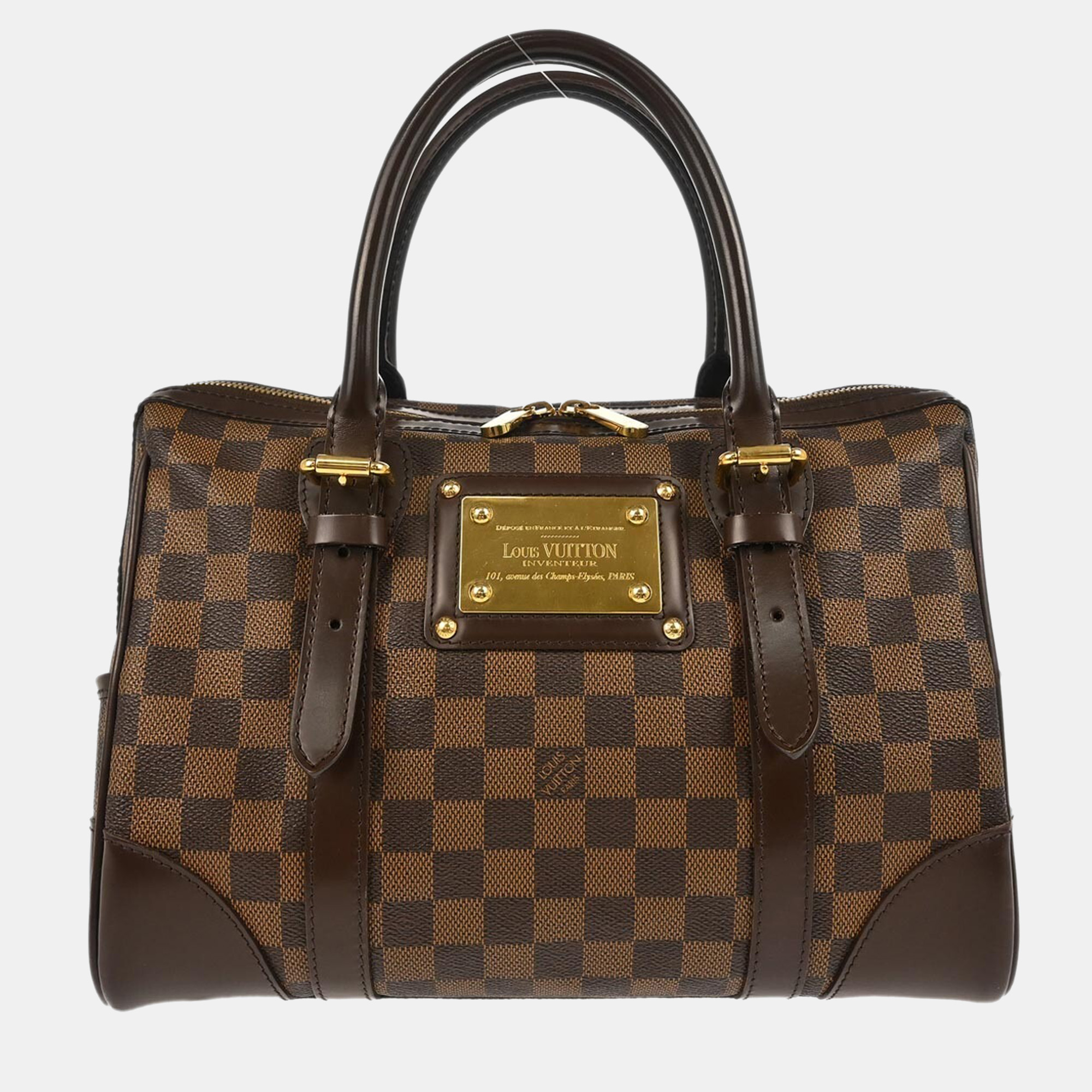 

Louis Vuitton Berkeley Damier Ebene Canvas Handbag, Brown