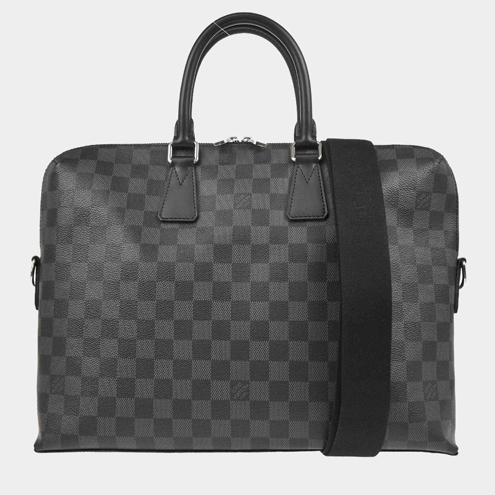 

Louis Vuitton Porte Documents Jour Damier Graphite Canvas Bag, Black