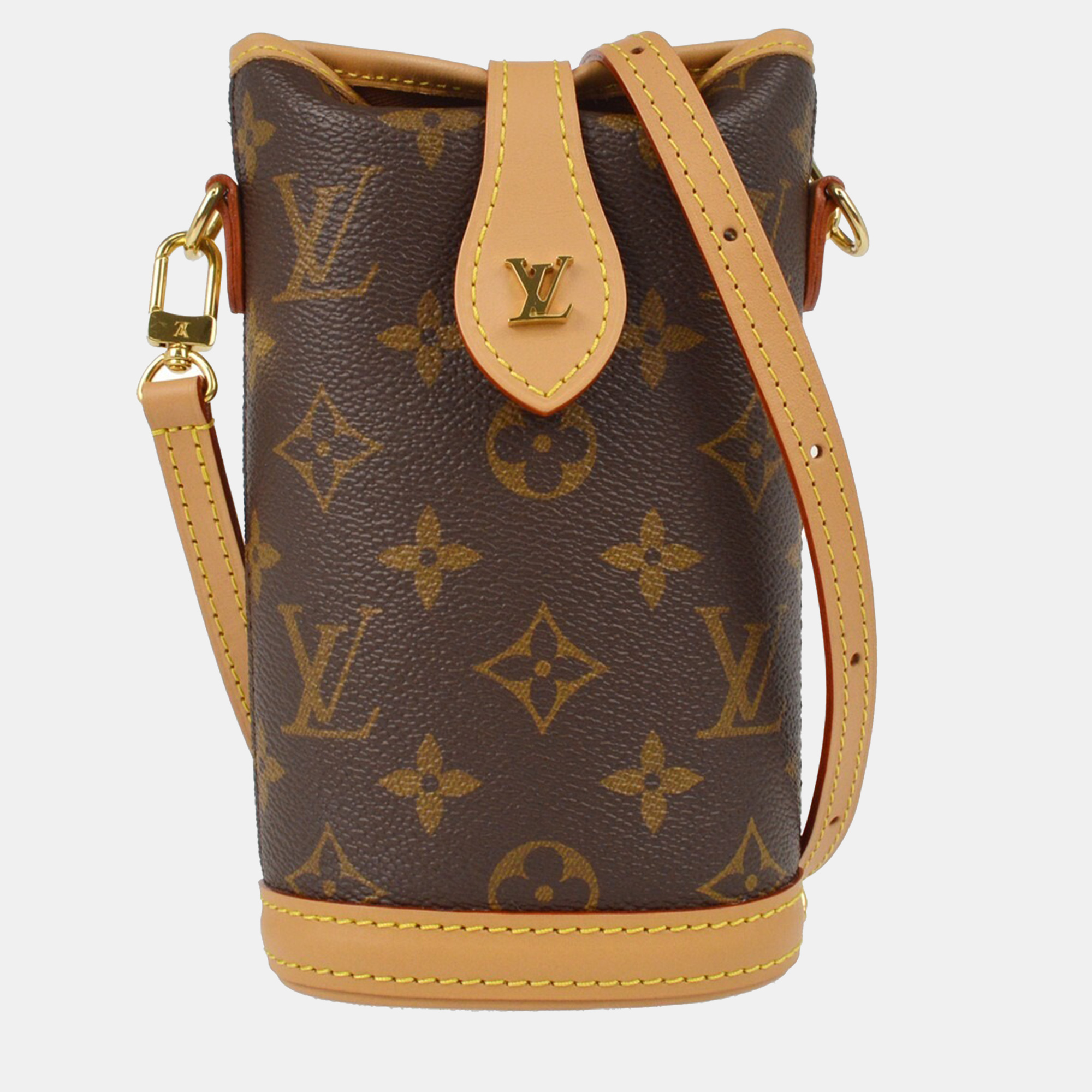 

Louis Vuitton Monogram Fold Me Pouch Crossbody Pochette, Brown