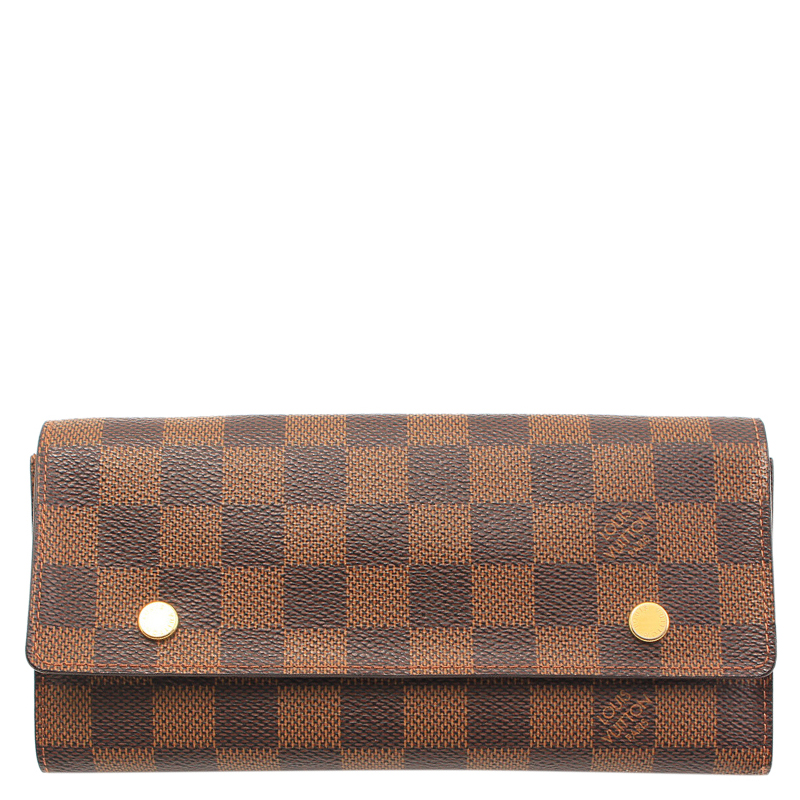 Pre Owned Louis Vuitton Damier Ebene Canvas Modulable Wallet