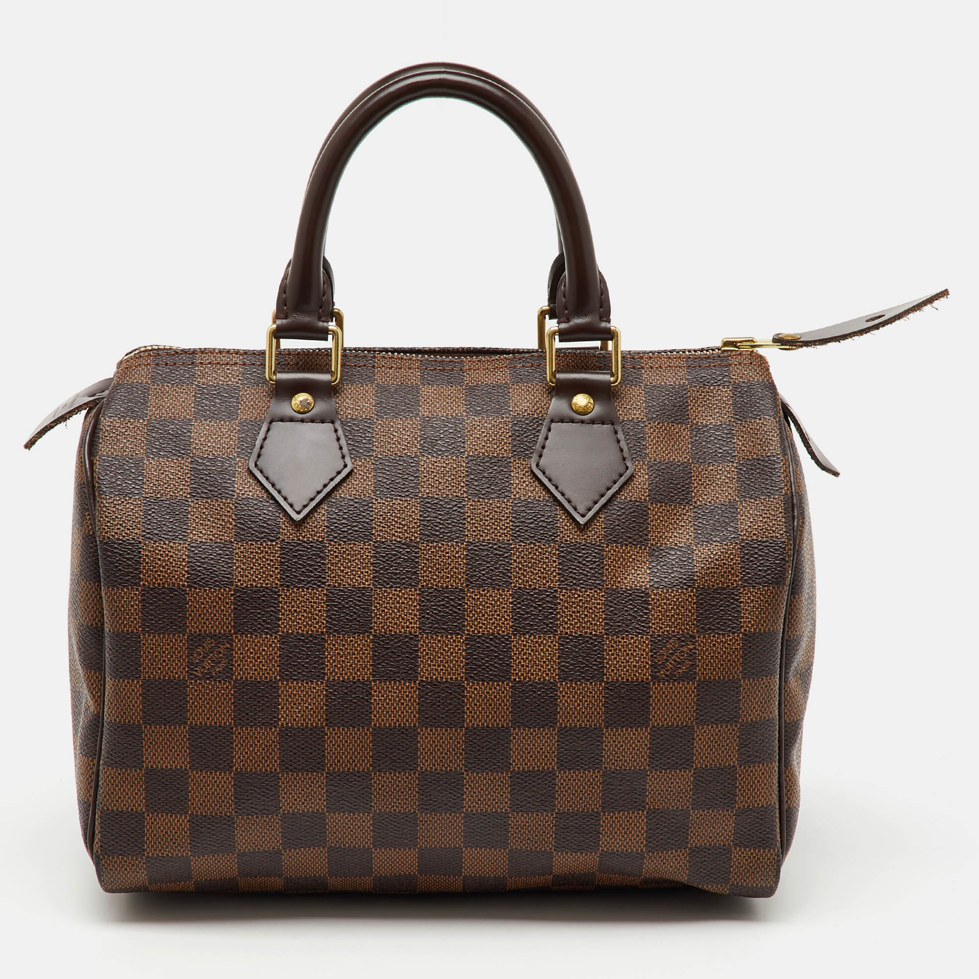 

Louis Vuitton Damier Ebene Canvas Speedy 25 Bag, Brown