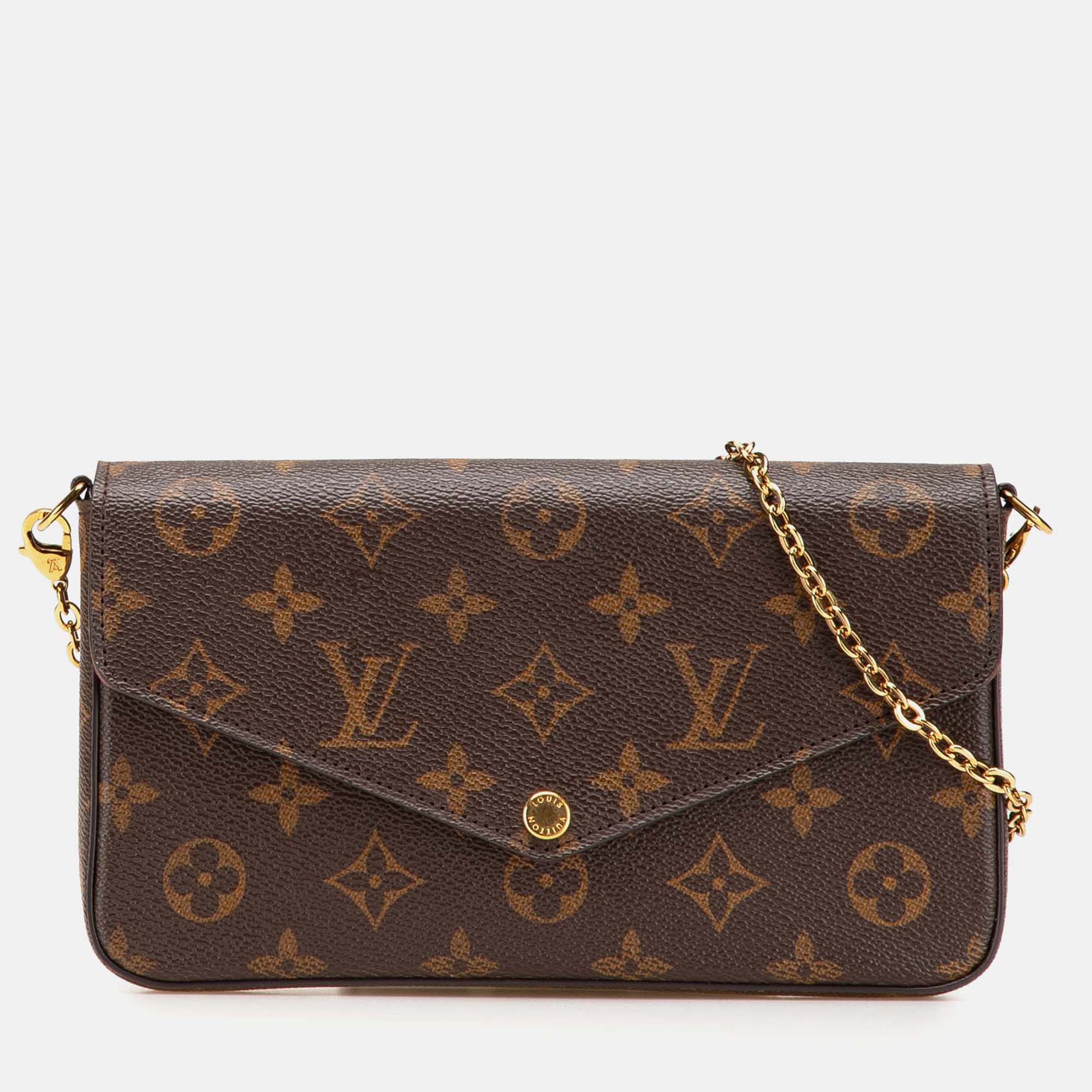

Louis Vuitton Brown Monogram Pochette Felicie