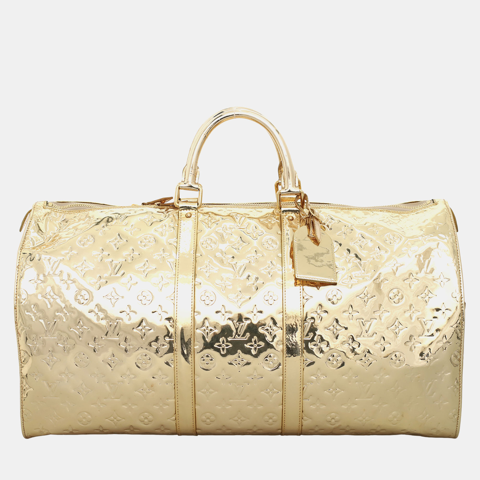 

Louis Vuitton Keepall Boston 55 Gold Monogram Miroir Bag