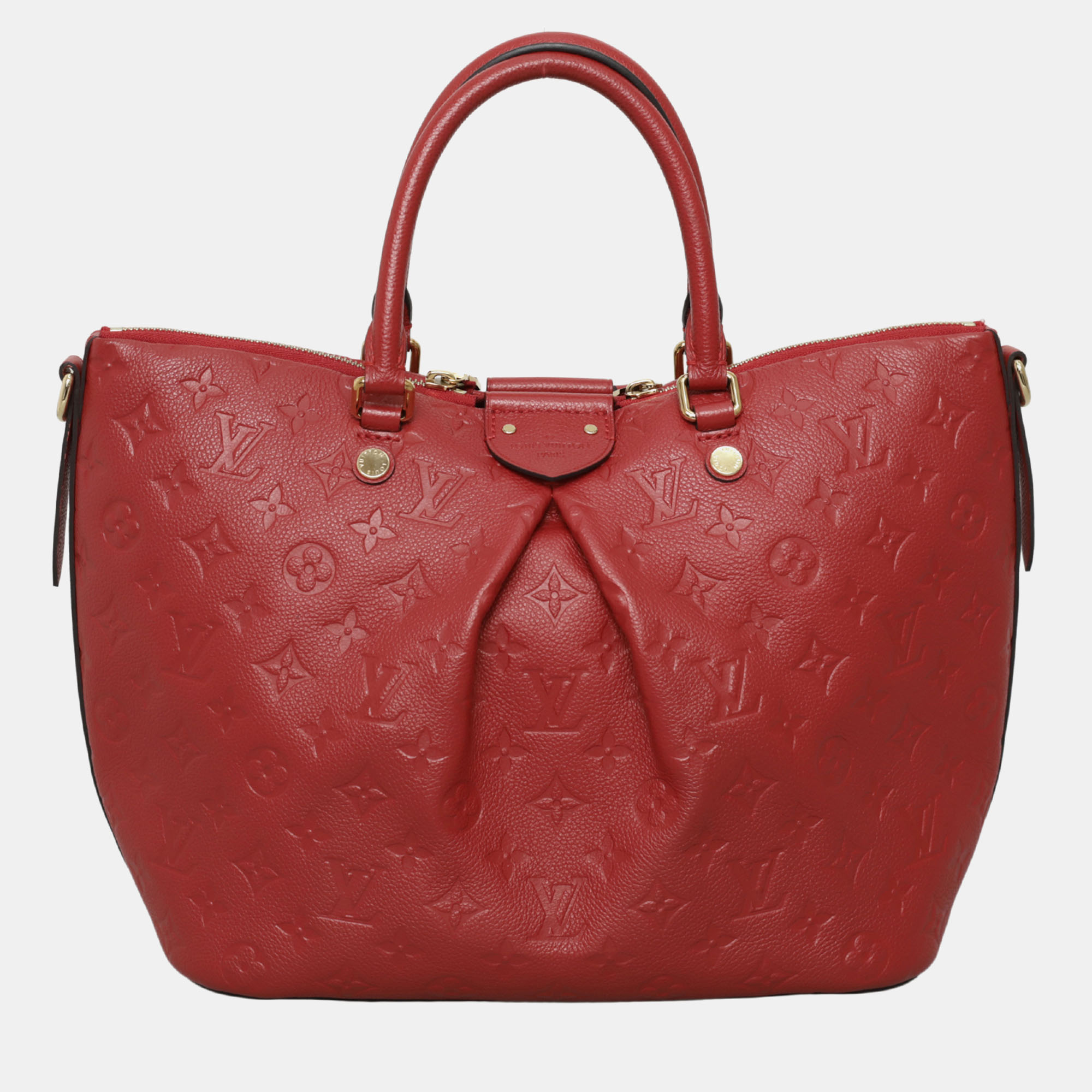 

Louis Vuitton Mazarine MM Satchel Bag, Red