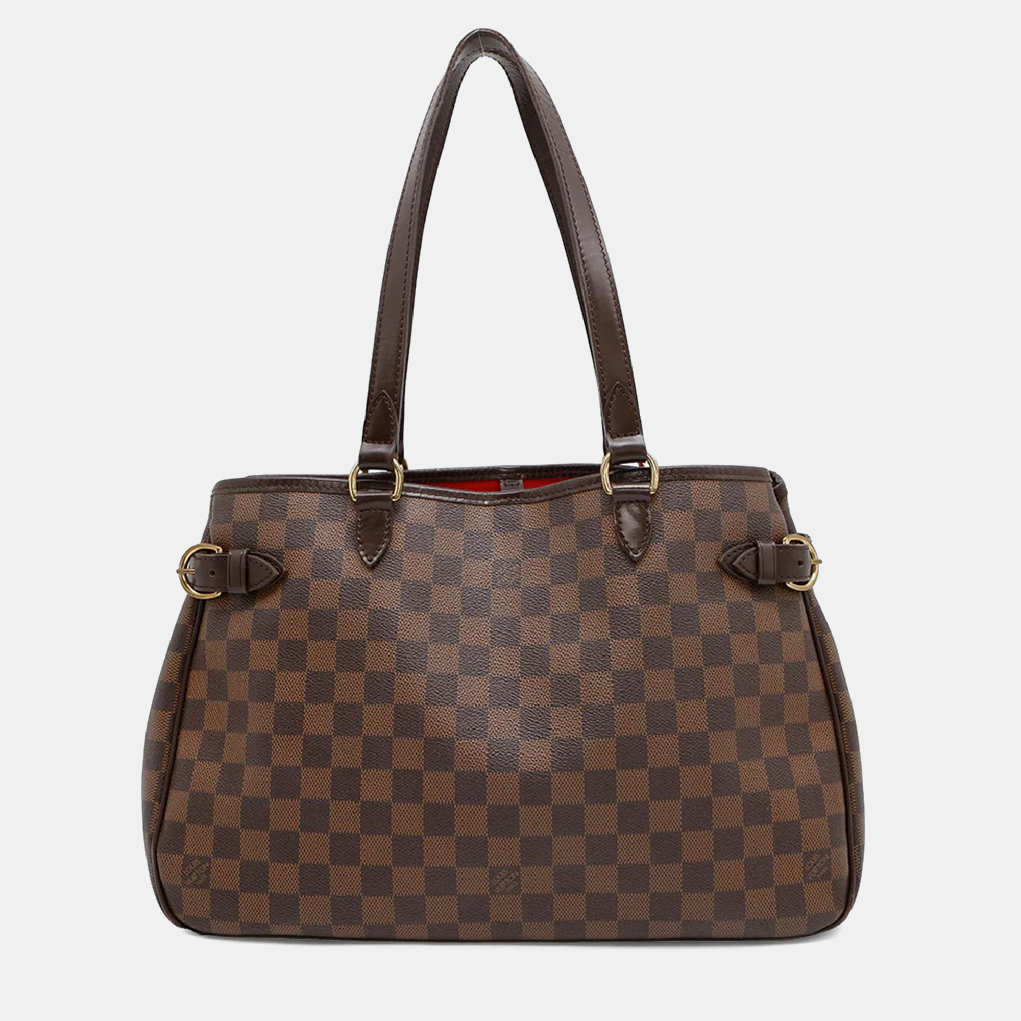 

Louis Vuitton Batignolles Horizontal Red Damier Ebene Canvas Tote Bag, Brown