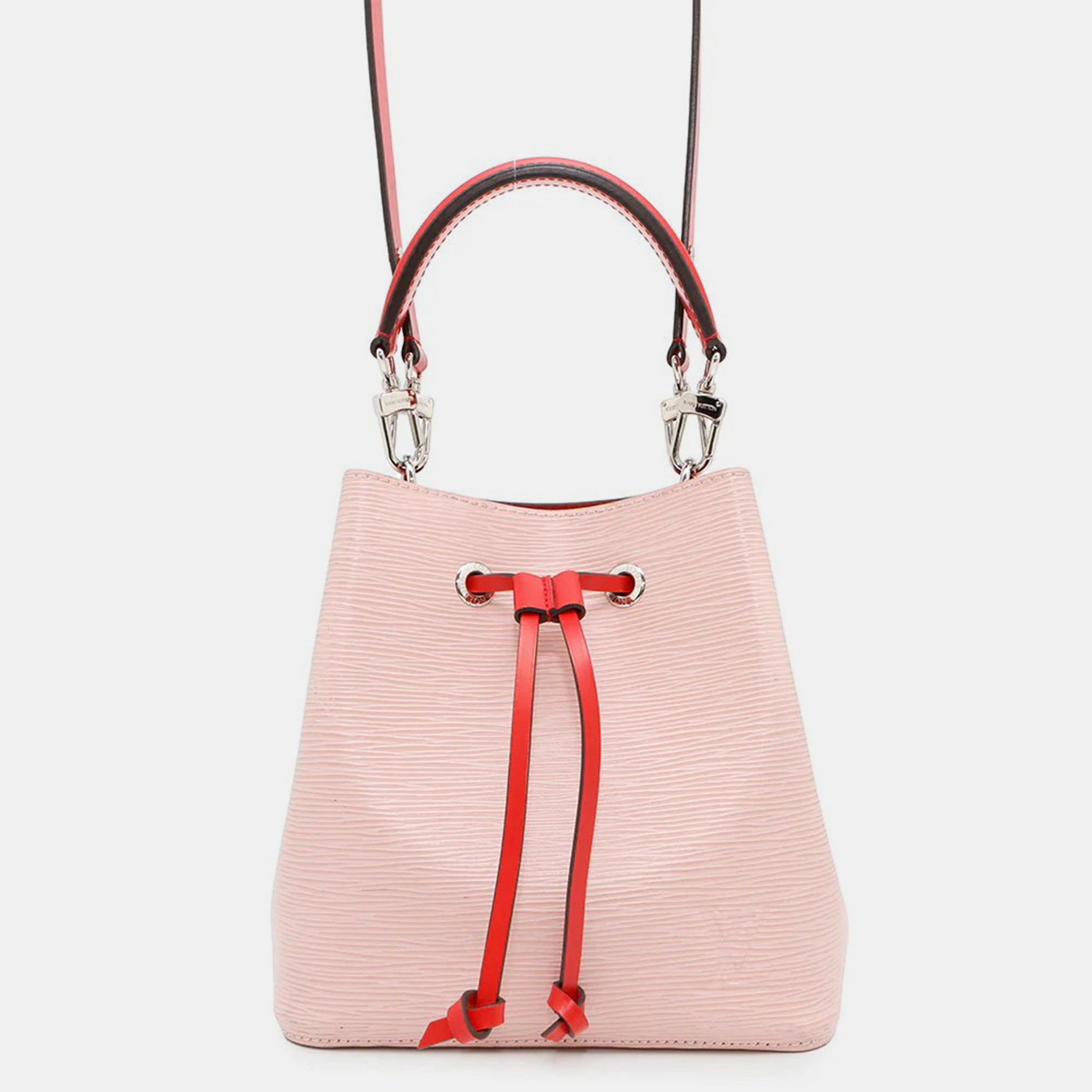 

Louis Vuitton Neonoe BB Rose Ballerine Red Epi Leather Bucket Bag, Pink
