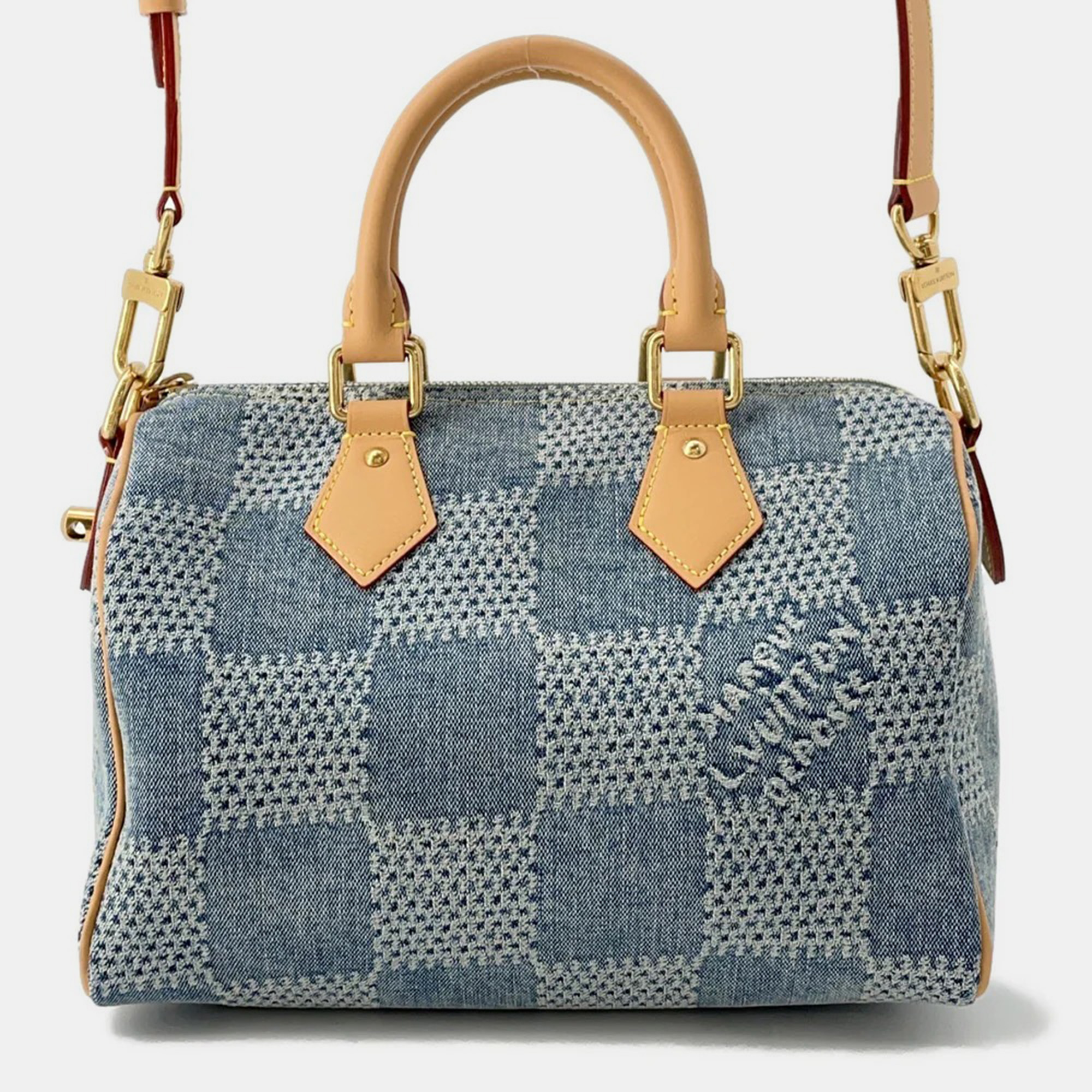

Louis Vuitton Speedy Bandouliere 25 Blue Damier Denim Handbag