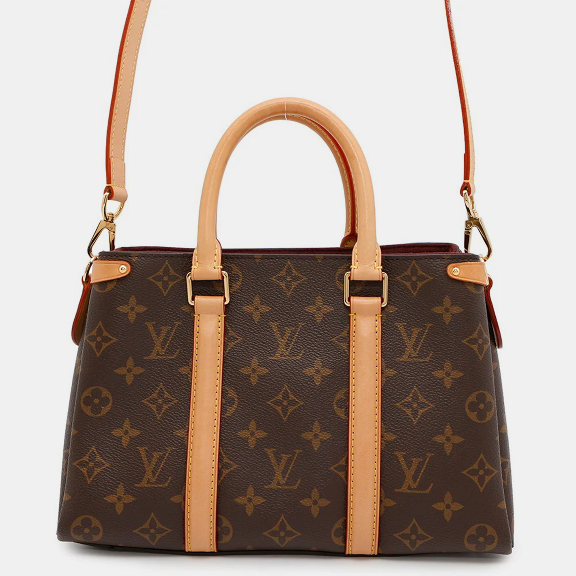 

Louis Vuitton Soufflot Bordeaux Monogram BB Satchel Bag, Brown