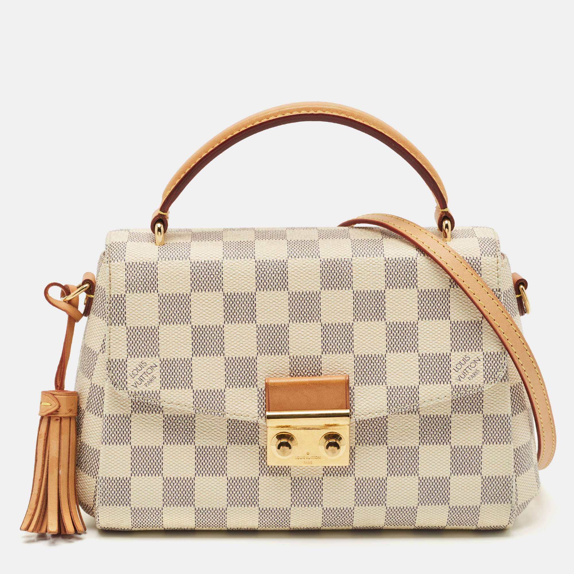 

Louis Vuitton Damier Azur Canvas Croisette Bag, Grey