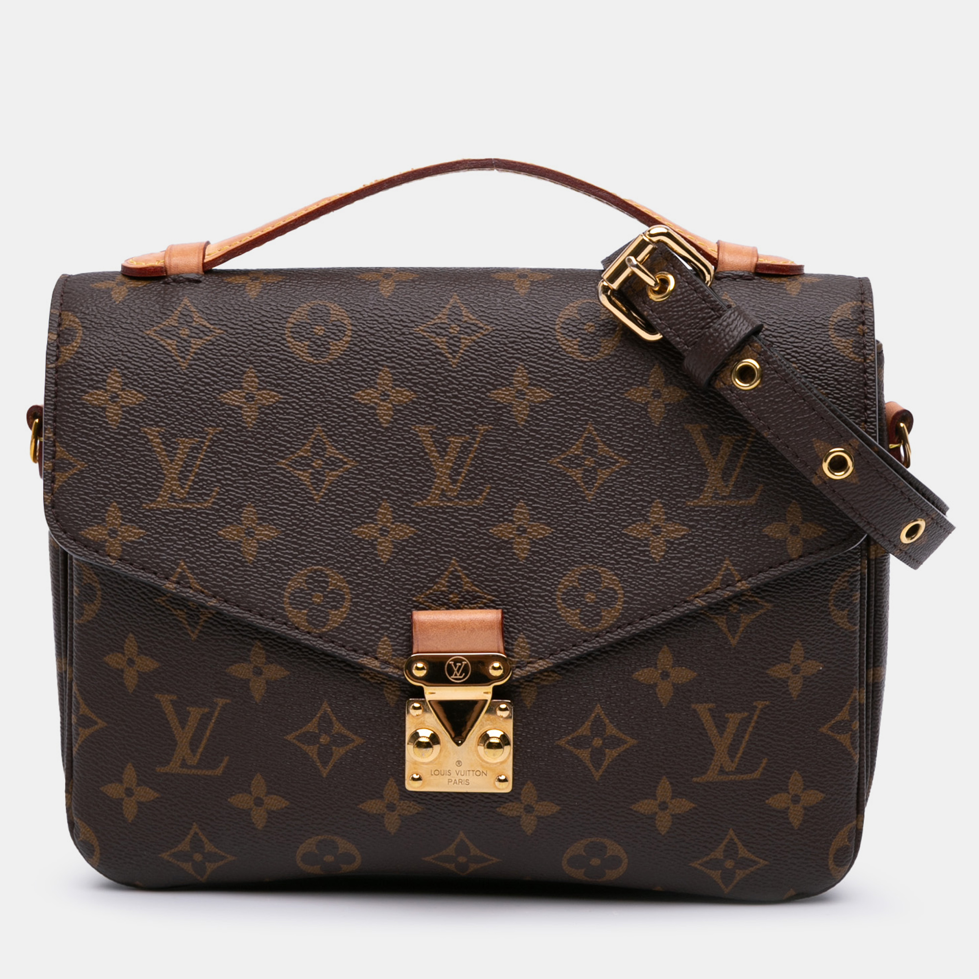 

Louis Vuitton Brown Monogram Pochette Metis