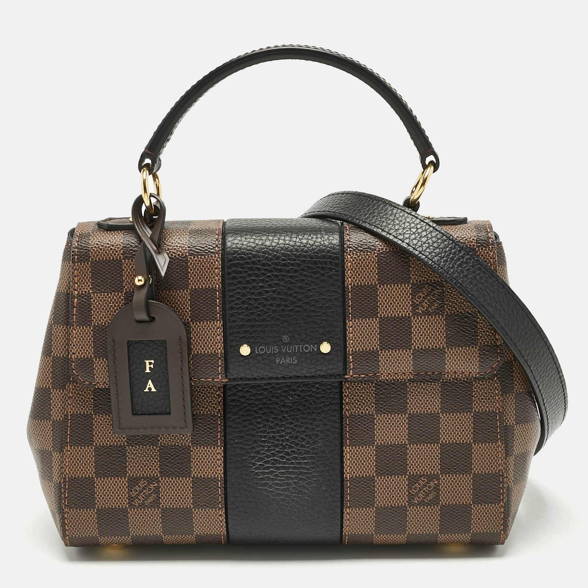 

Louis Vuitton Black Damier Ebene Canvas Bond Street BB Bag