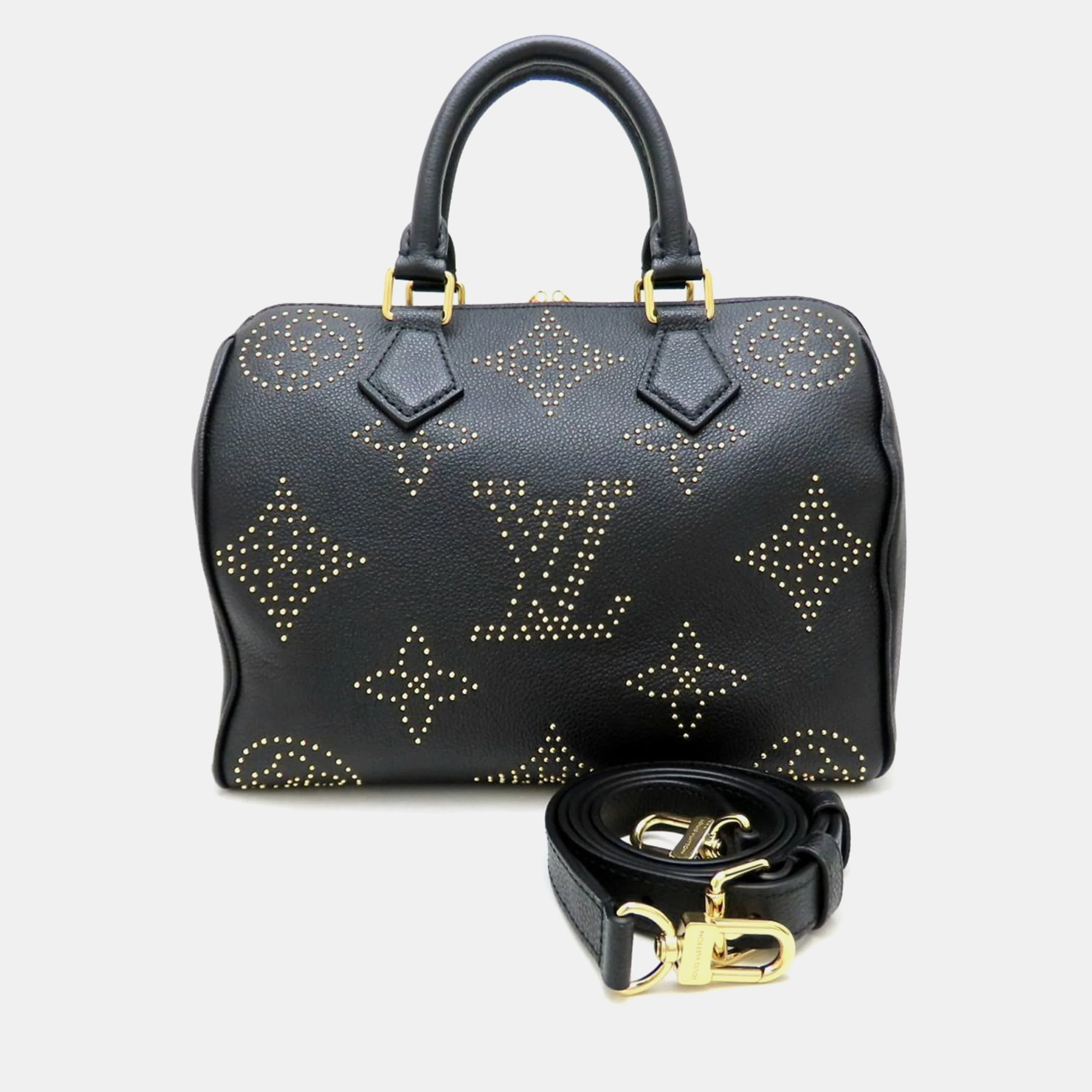 

Louis Vuitton Speedy Bandouliere 25 Noir Leather Boston Bag, Black