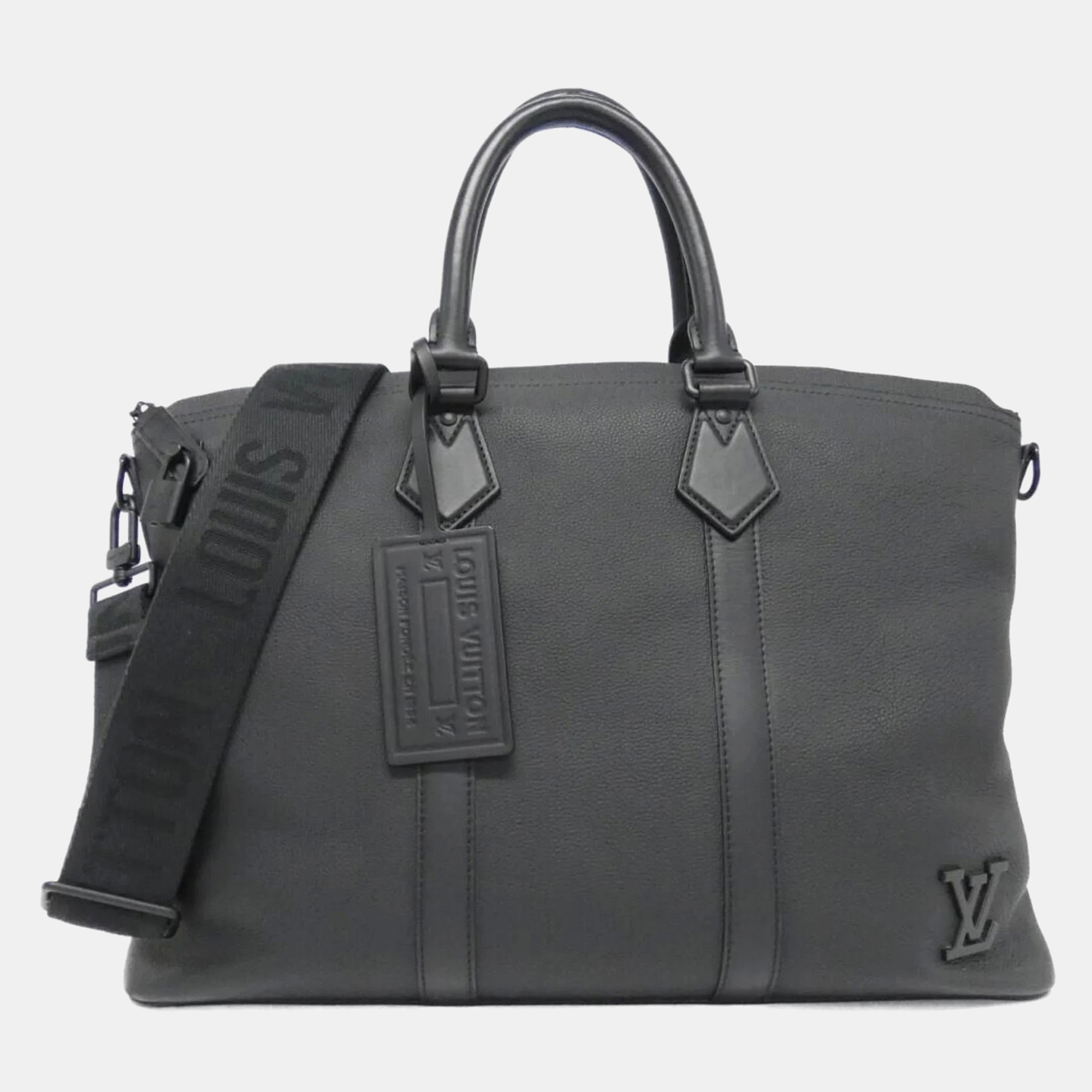 

Louis Vuitton Lockit Black Aerogram Leather Handbag