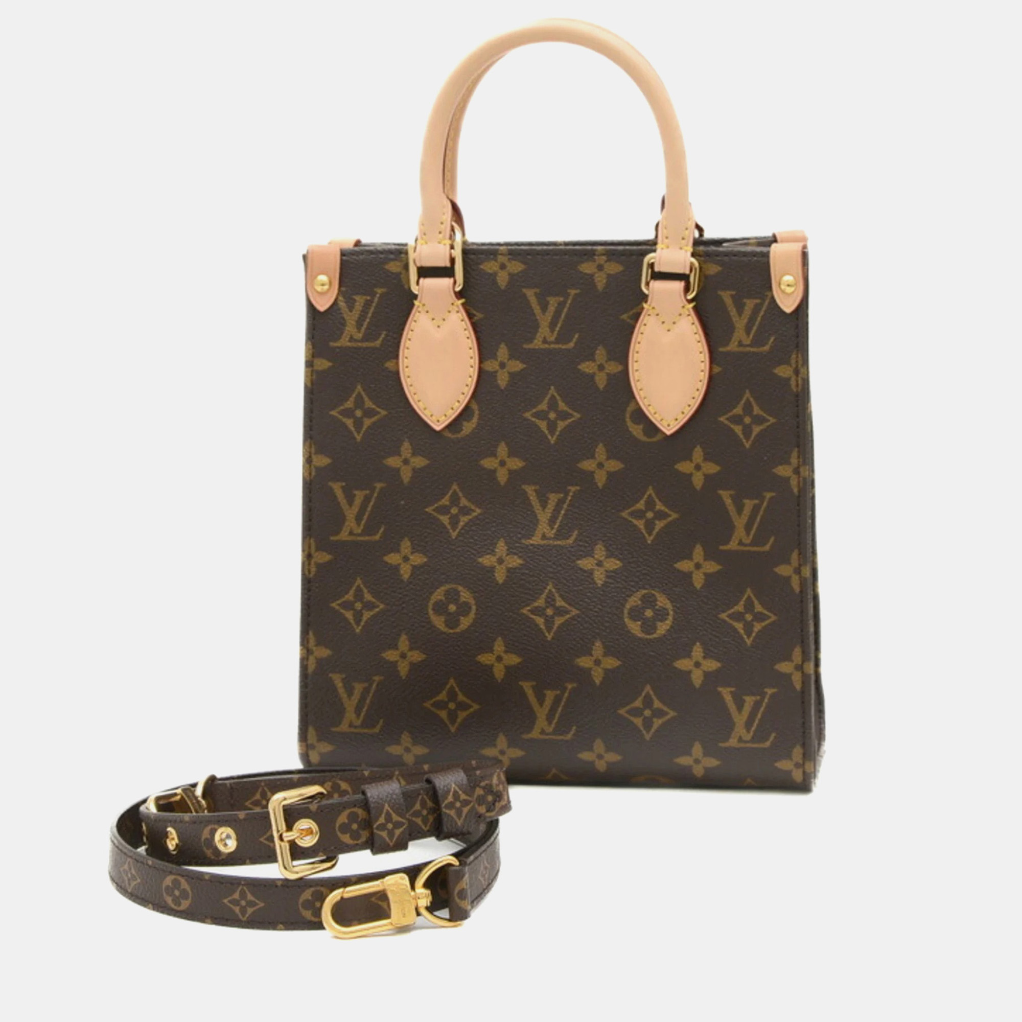 

Louis Vuitton Sac Plat BB Brown Monogram Canvas Shoulder Bag