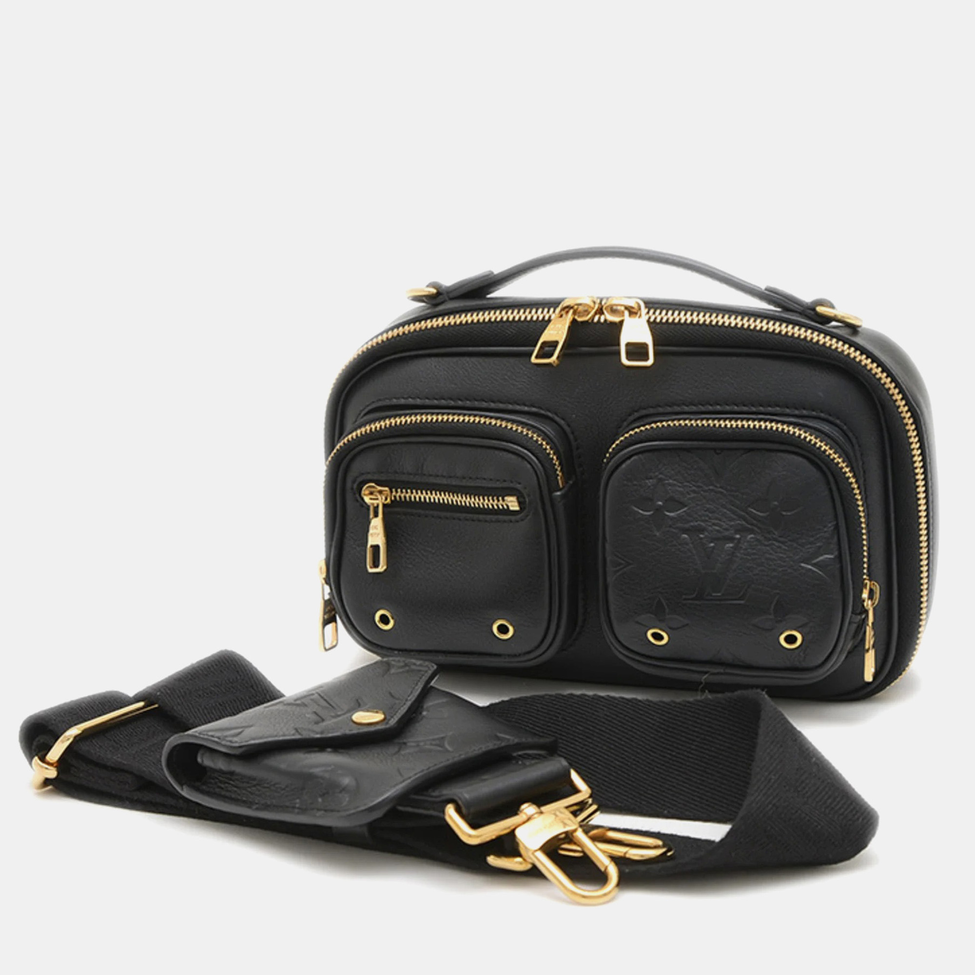 

Louis Vuitton Utility Black Leather Crossbody Bag