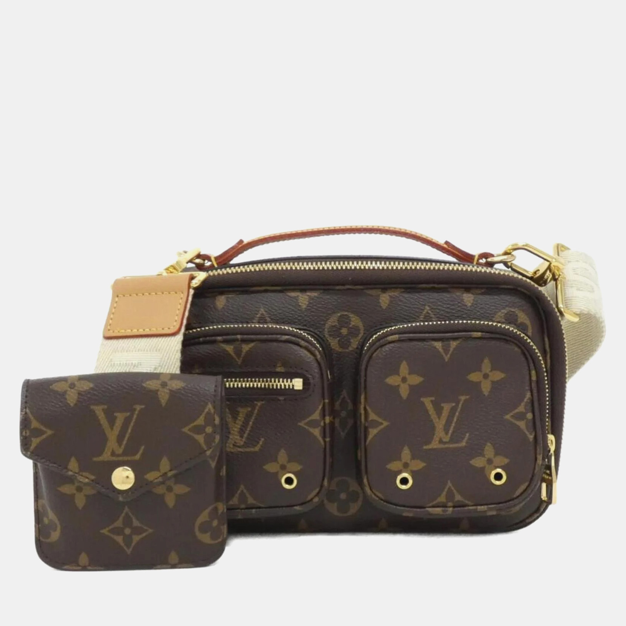 

Louis Vuitton Utility Brown Monogram Canvas Shoulder Bag