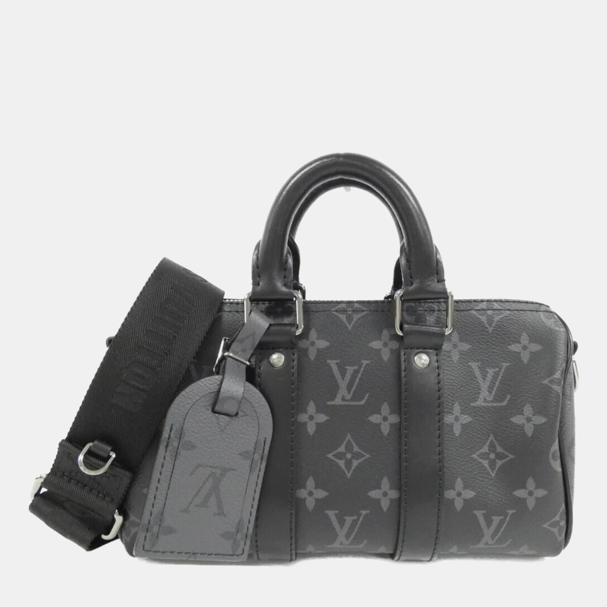 

Louis Vuitton Keepall Bandouliere 25 Black Monogram Eclipse Canvas Boston Bag