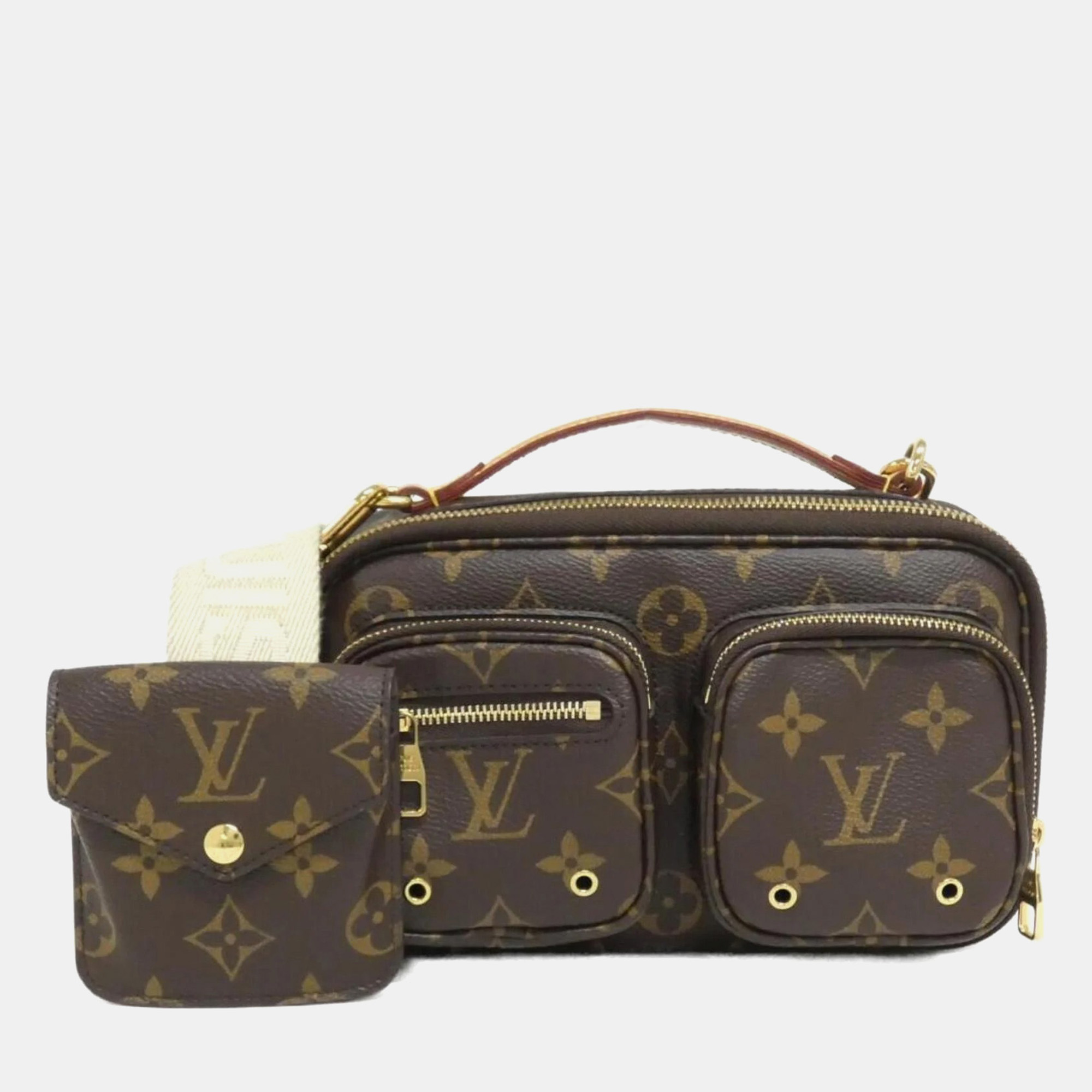 

Louis Vuitton Utility Brown Monogram Canvas Shoulder Bag