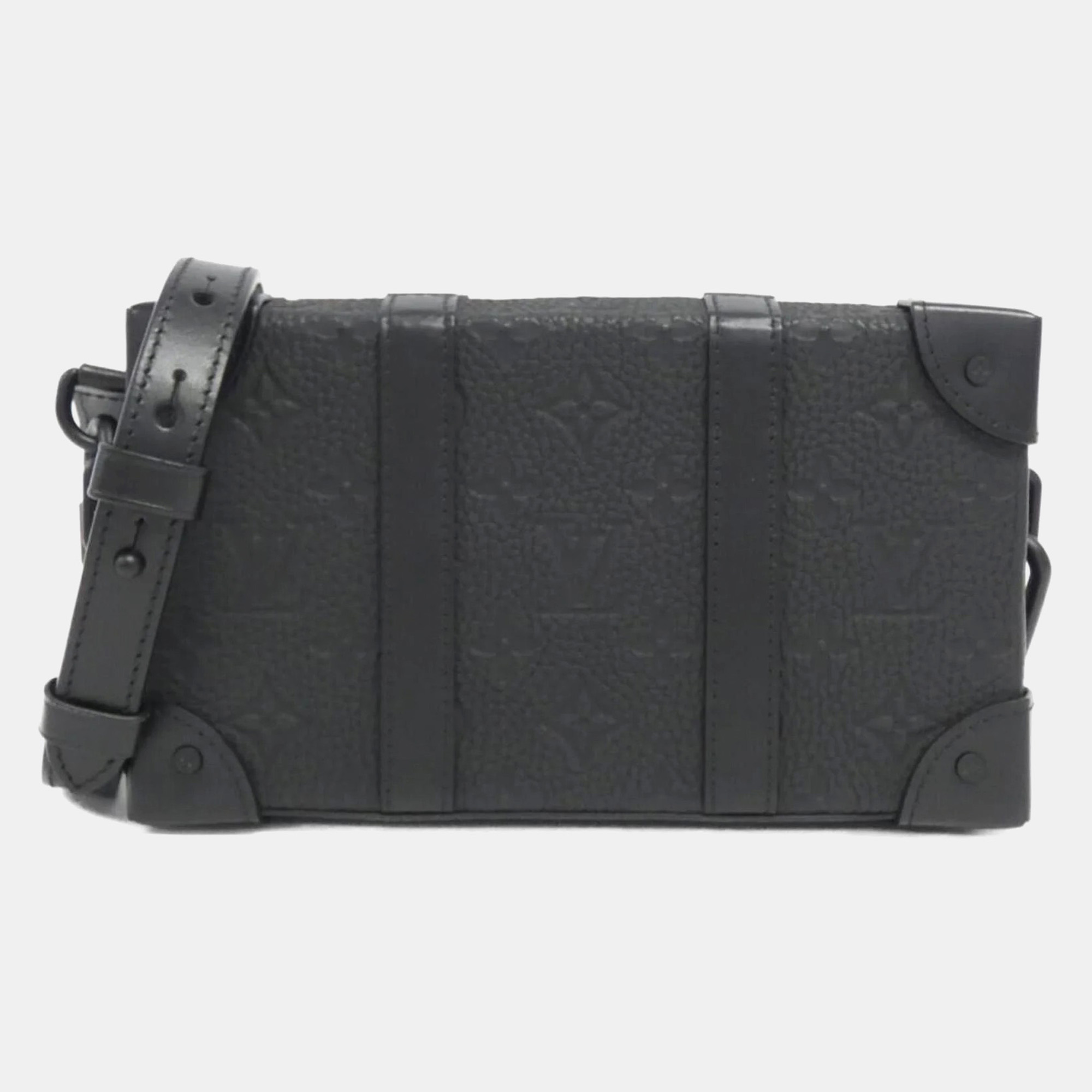 

Louis Vuitton Soft Trunk Black Taurillon Monogram Leather Shoulder Bag