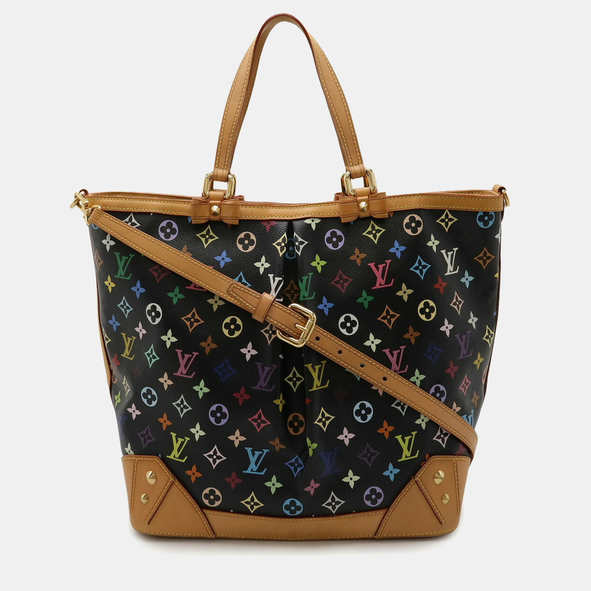 

Louis Vuitton Sharleen GM Black Multicolor Monogram Canvas Tote Bag