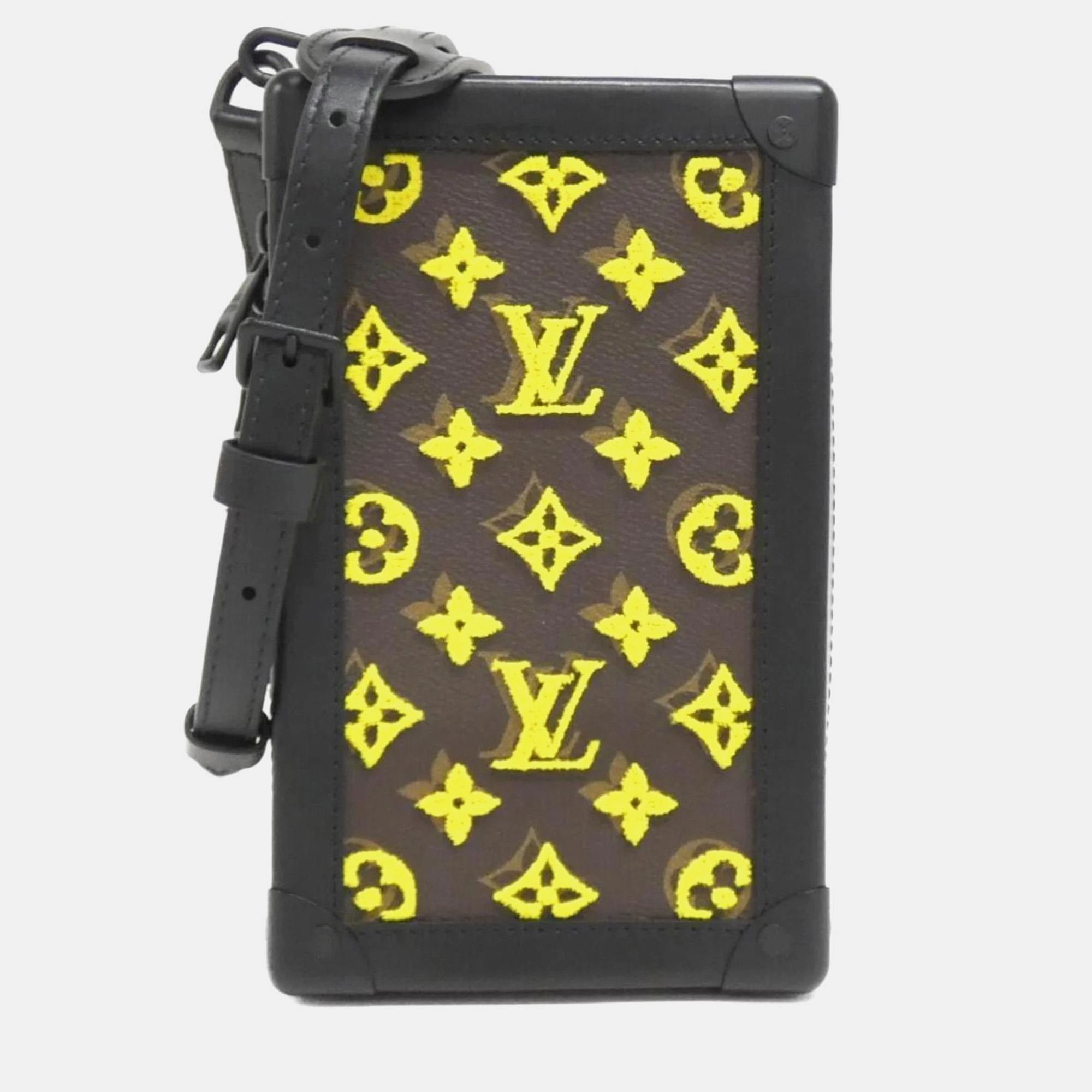 

Louis Vuitton Vertical Soft Trunk Brown Monogram Canvas Shoulder Bag, Black
