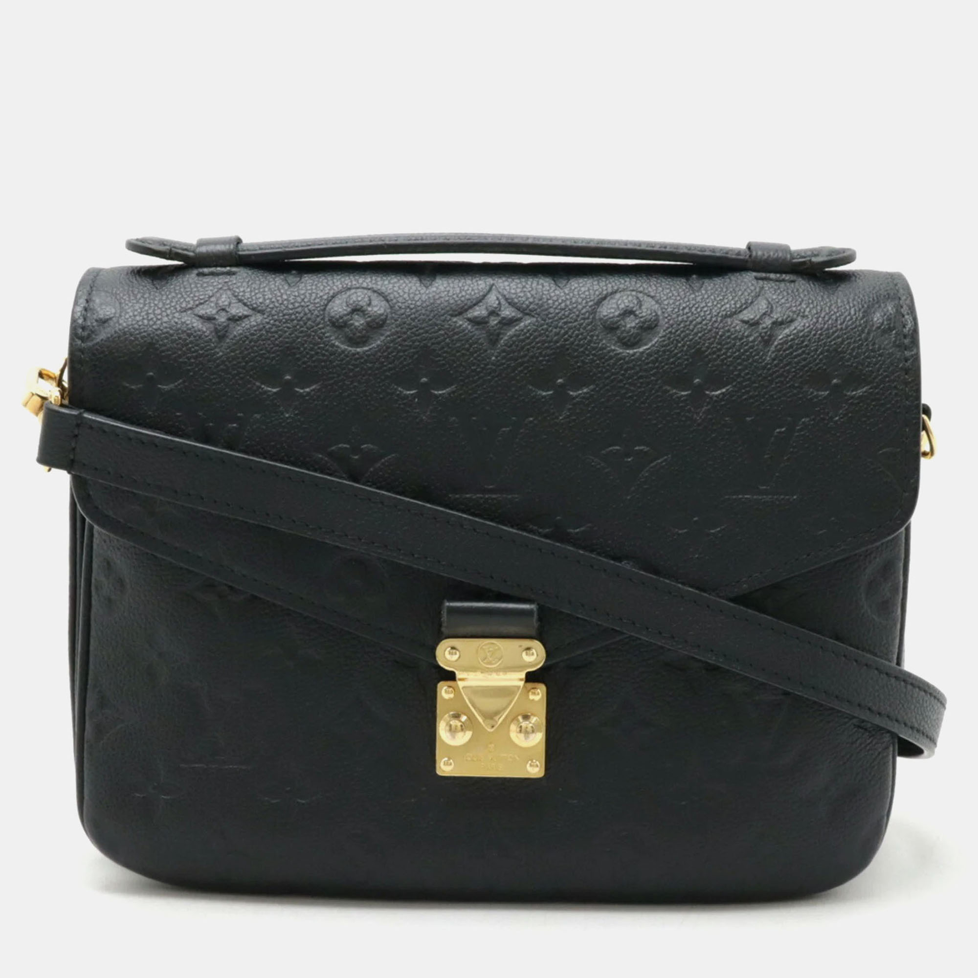 

Louis Vuitton Pochette Metis MM Noir Monogram Empreinte Leather Shoulder Bag, Black