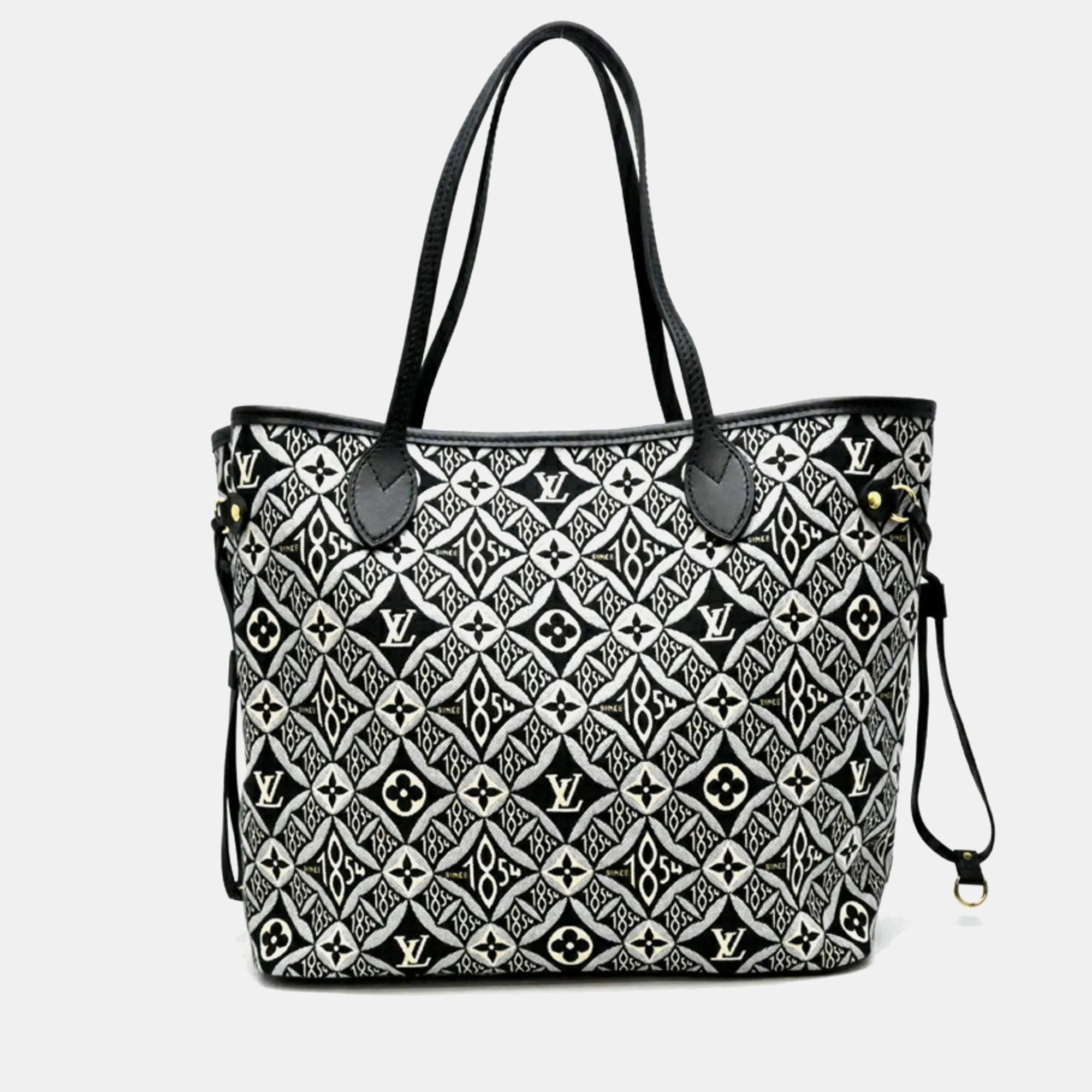 

Louis Vuitton Neverfull MM Black Monogram Jacquard Tote Bag