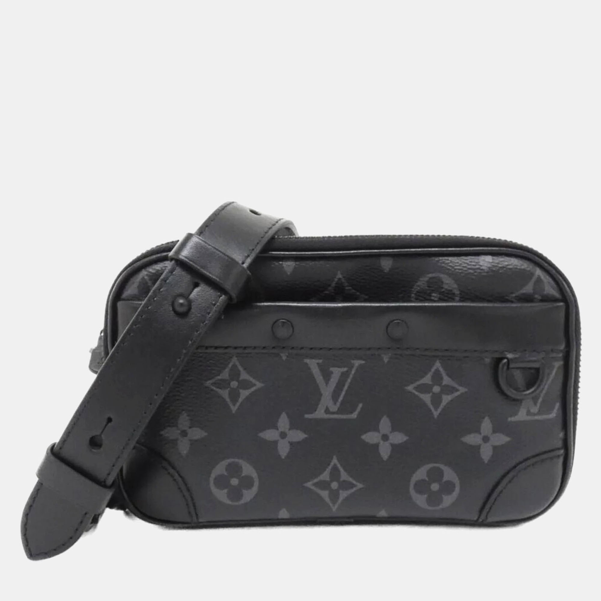 

Louis Vuitton Alpha Monogram Eclipse Wearable Wallet Bag, Black