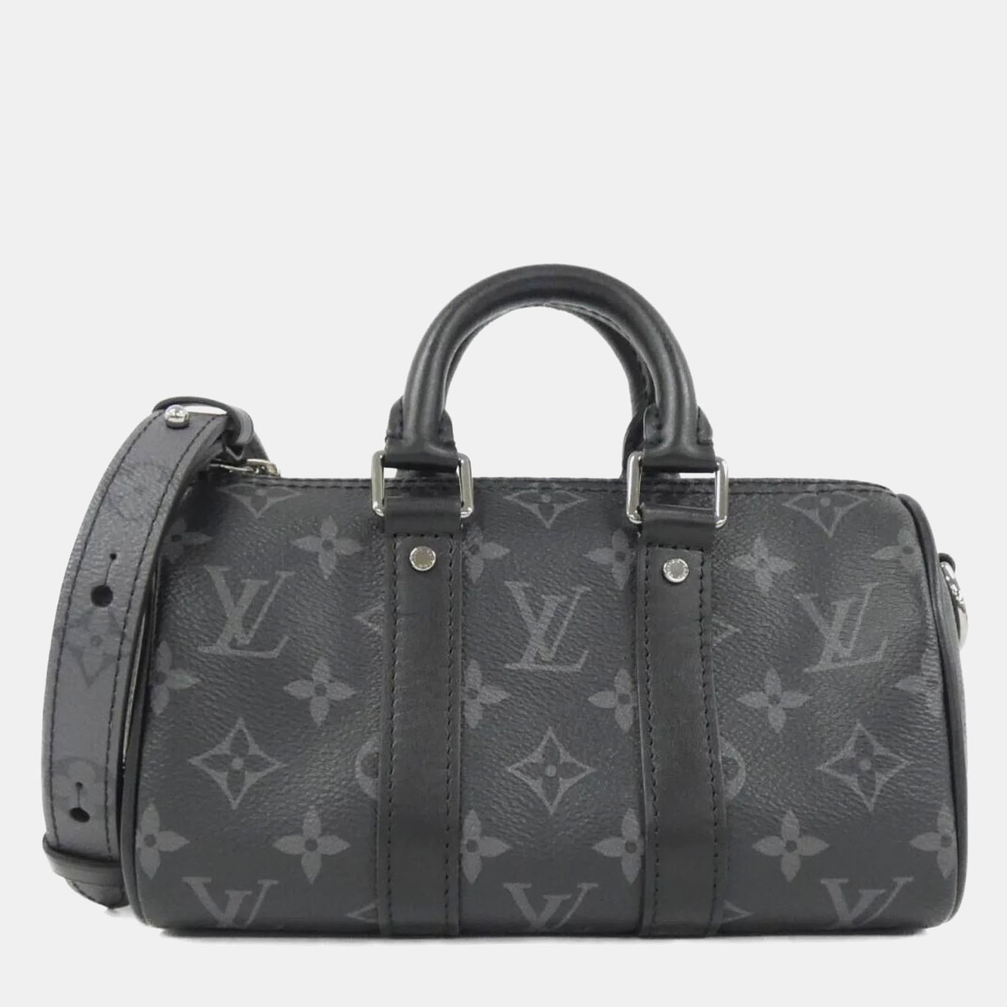 

Louis Vuitton Keepall  Monogram Eclipse Reverse Boston Bag, Black