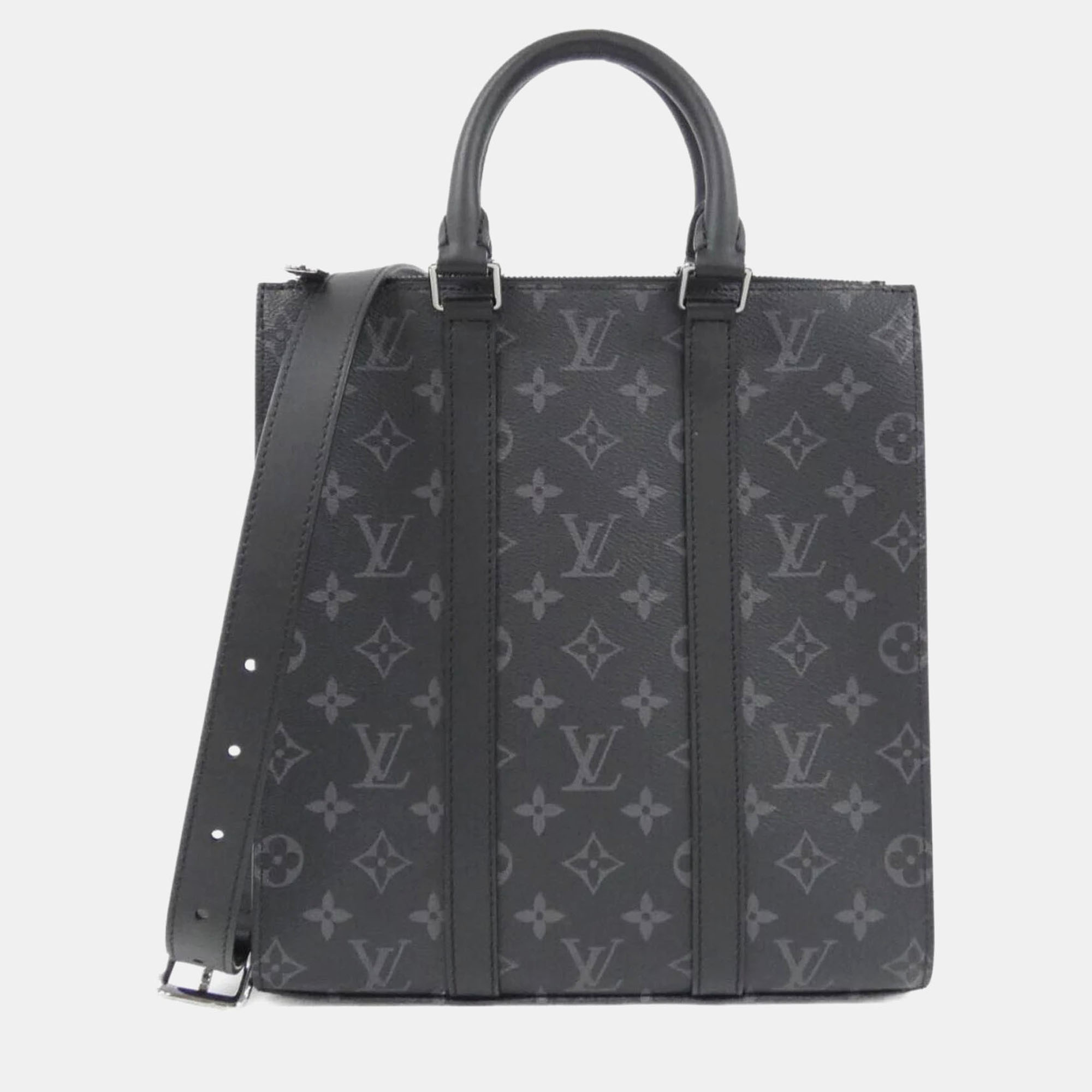 

Louis Vuitton Sac Plat Monogram Eclipse Cross Handbag, Black