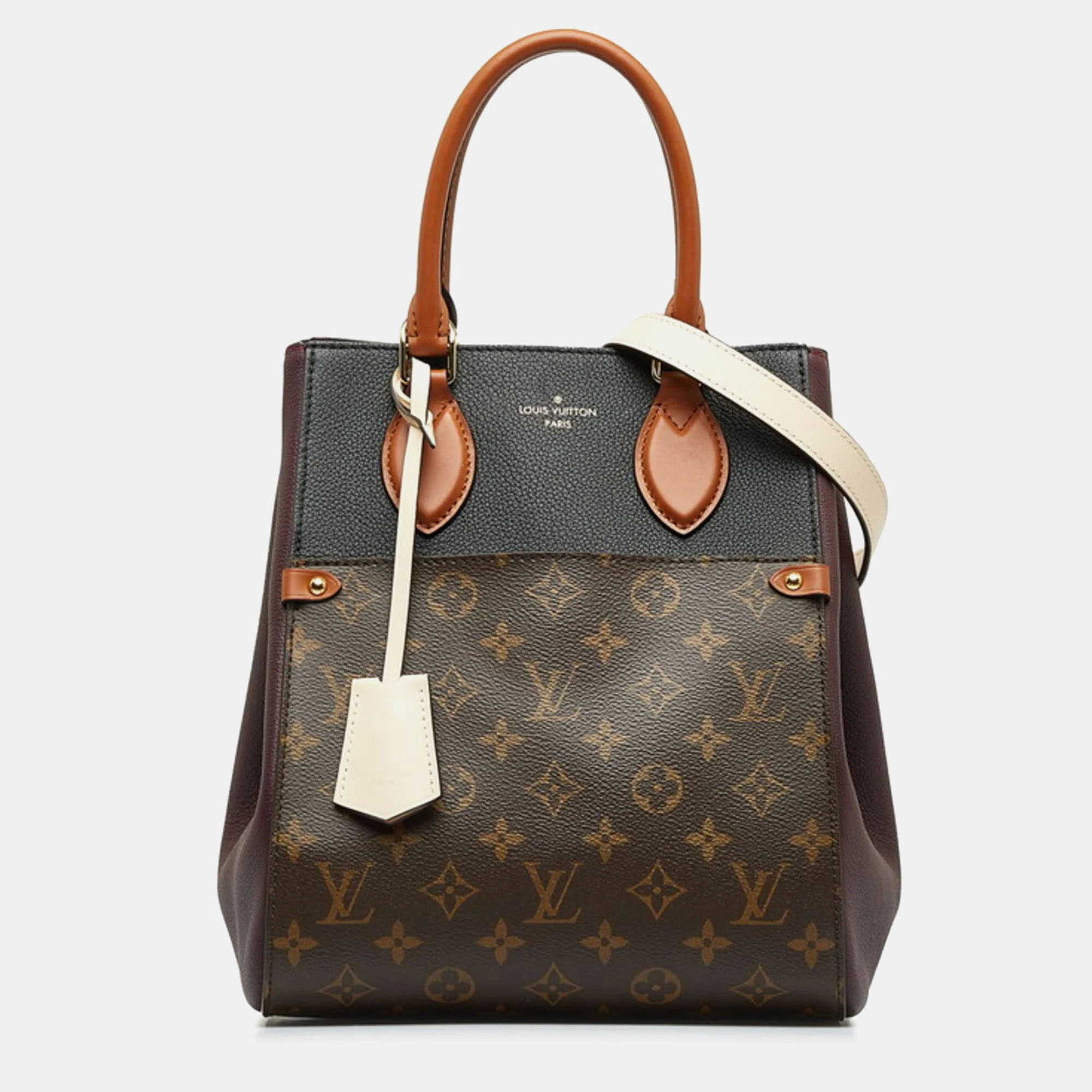 

Louis Vuitton Fold Tote Brown Coated Canvas Monogram Tote Bag