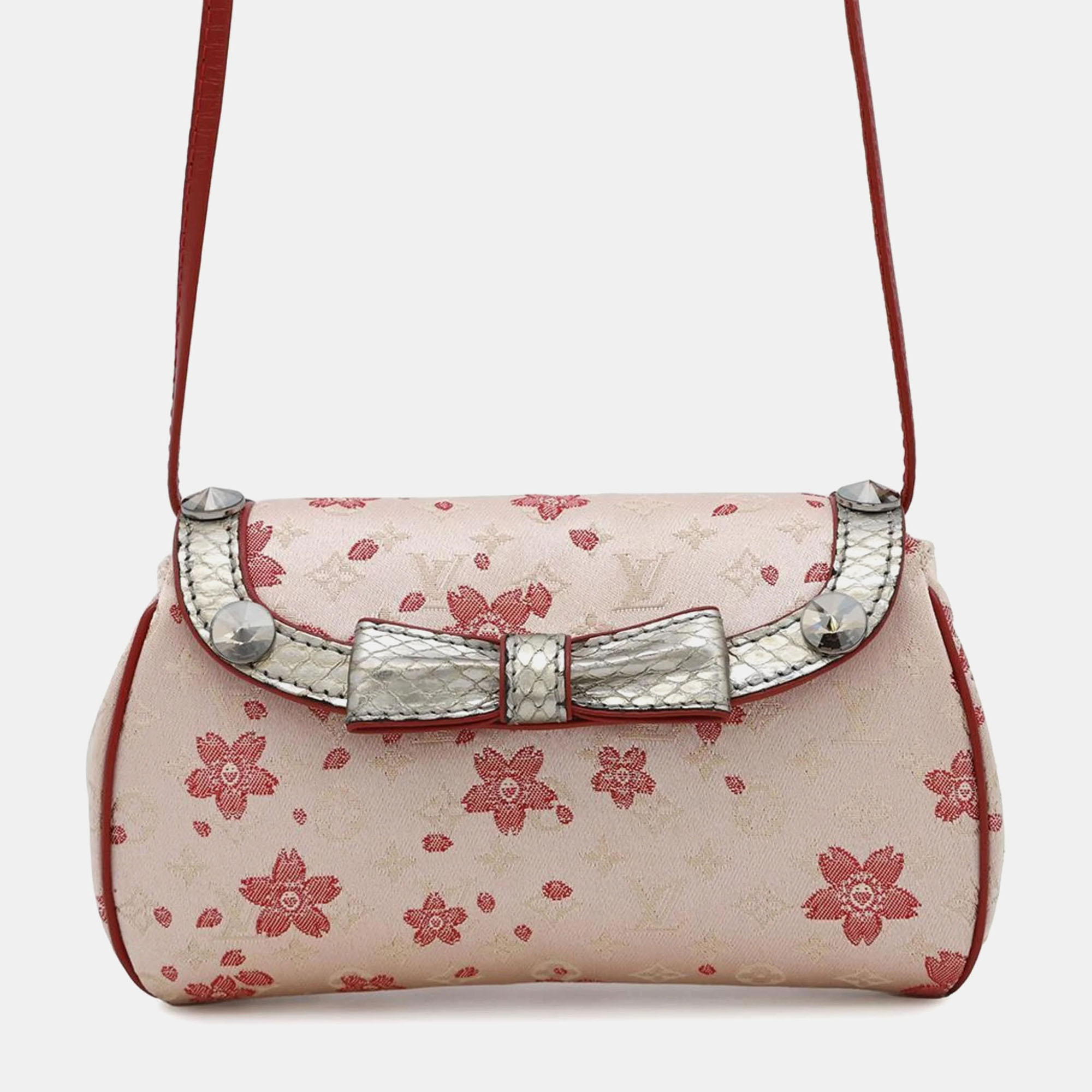 

Louis Vuitton Shoulder Bag Monogram Satin Griotte Cherry Blossom, Pink
