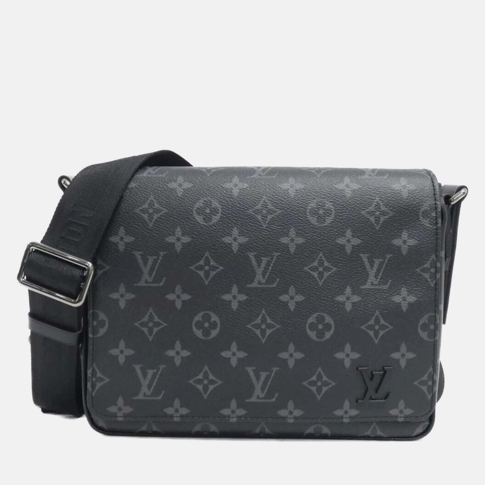 

Louis Vuitton District PM Monogram Eclipse Shoulder Bag, Black