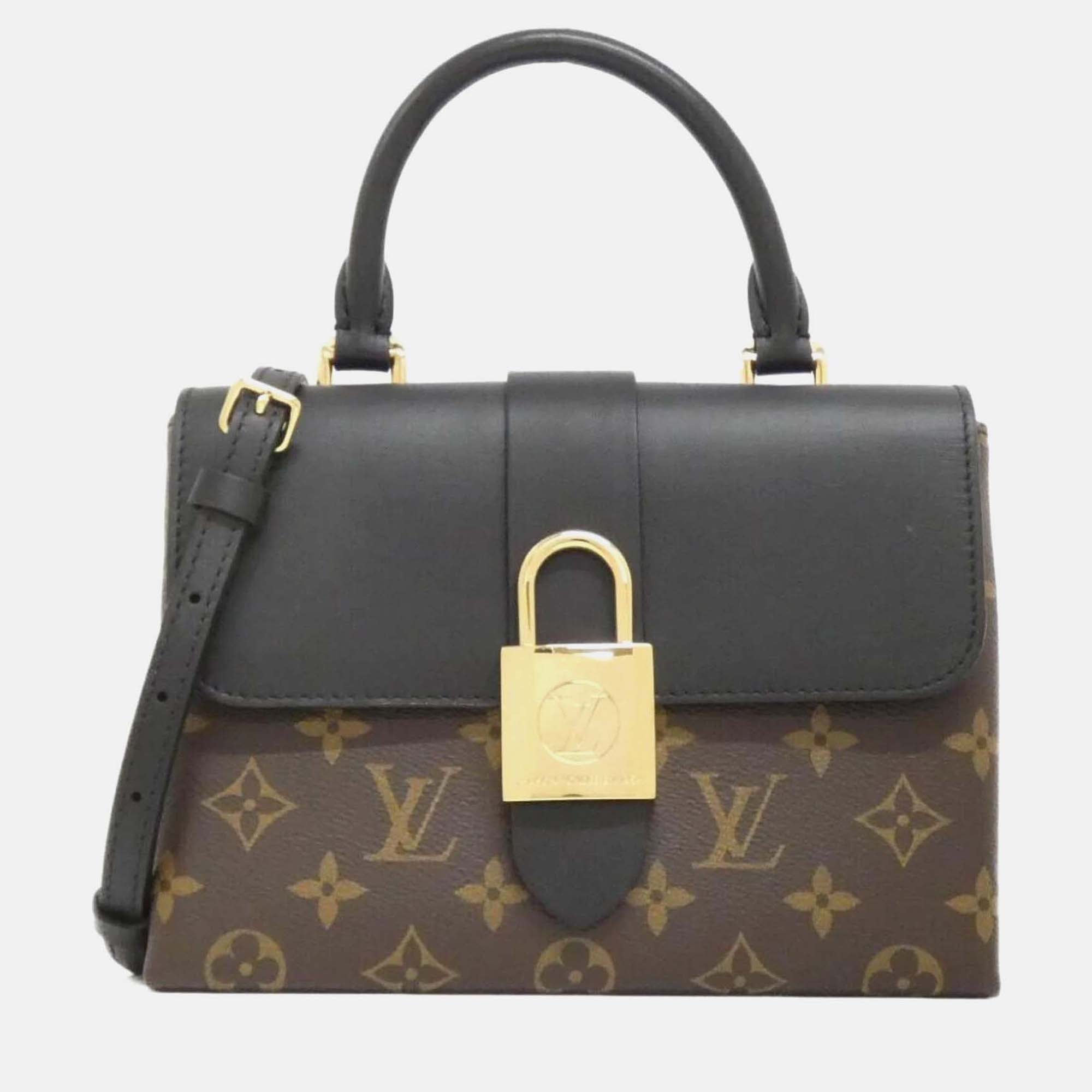 

Louis Vuitton Rocky BB Brown Monogram Handbag, Black