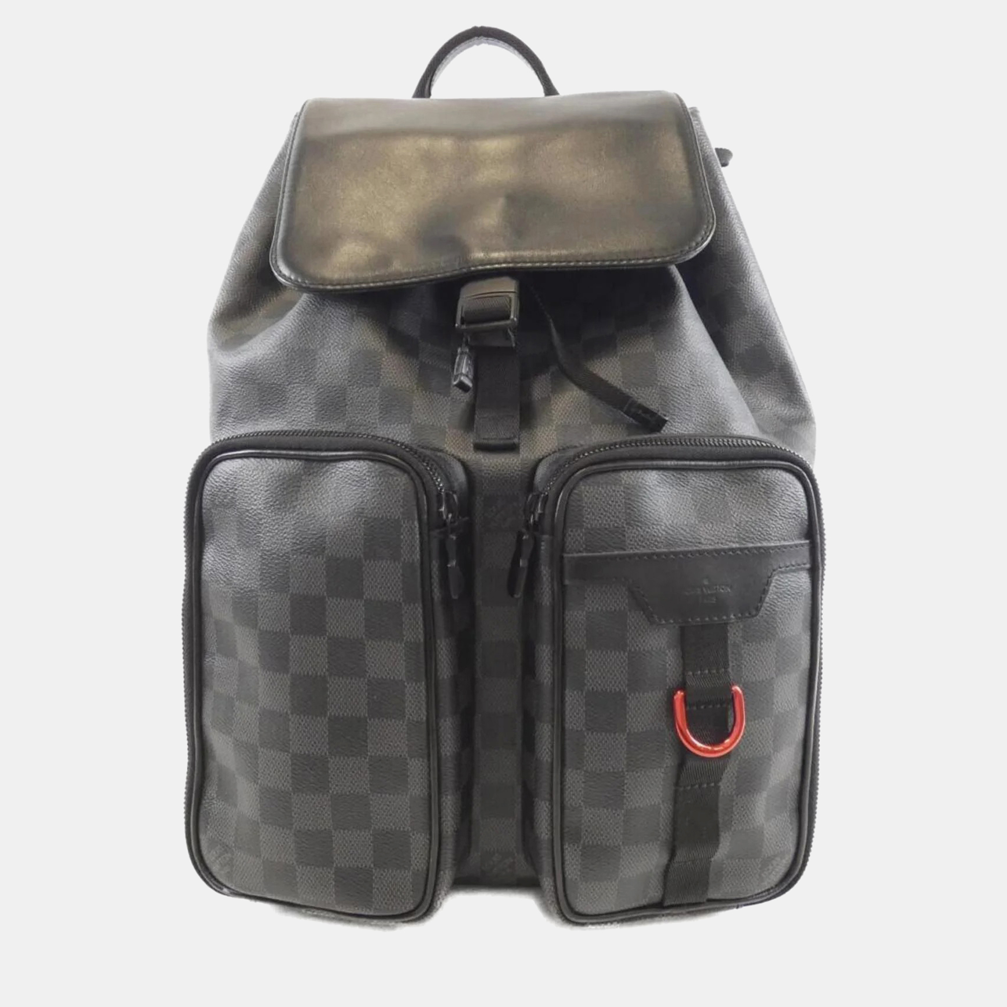 

Louis Vuitton Utility Damier Graphite Backpack, Brown