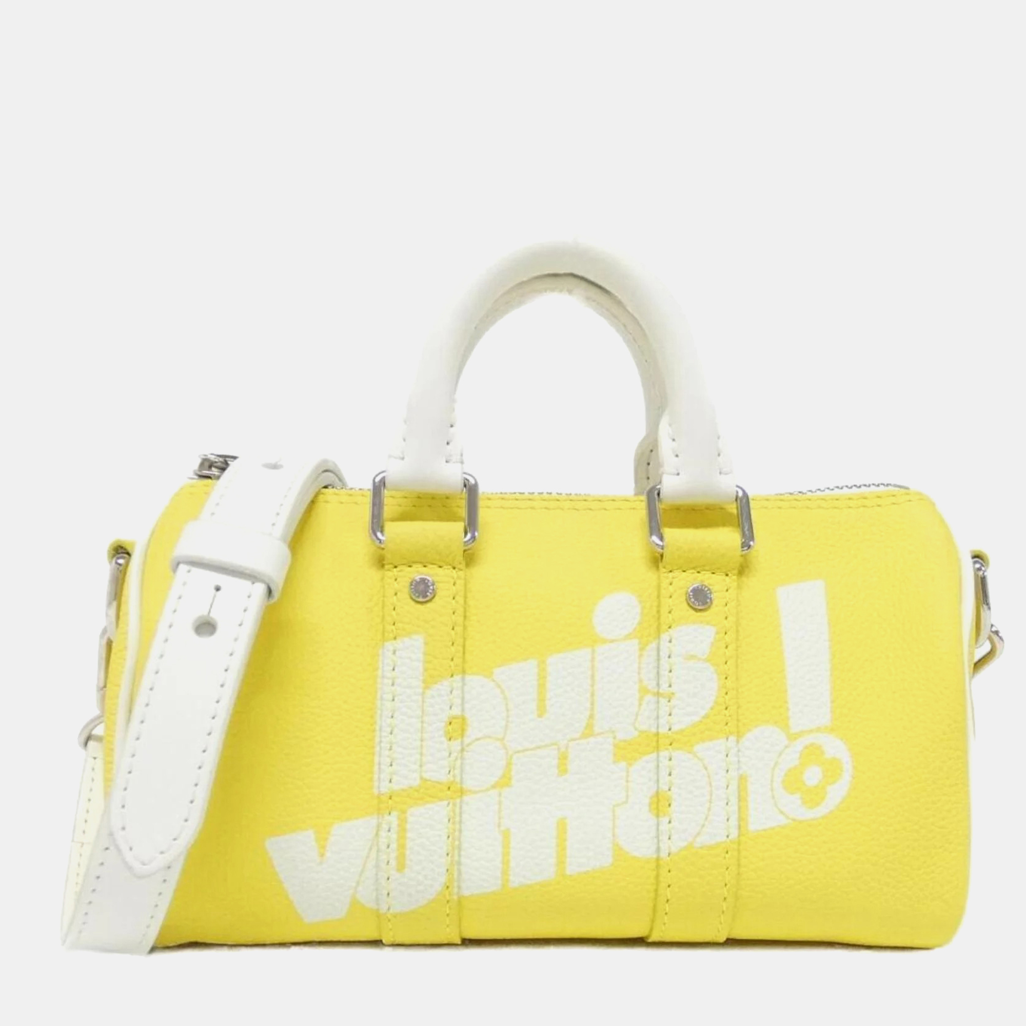 

Louis Vuitton Keepall  Yellow Everyday LV Boston Bag