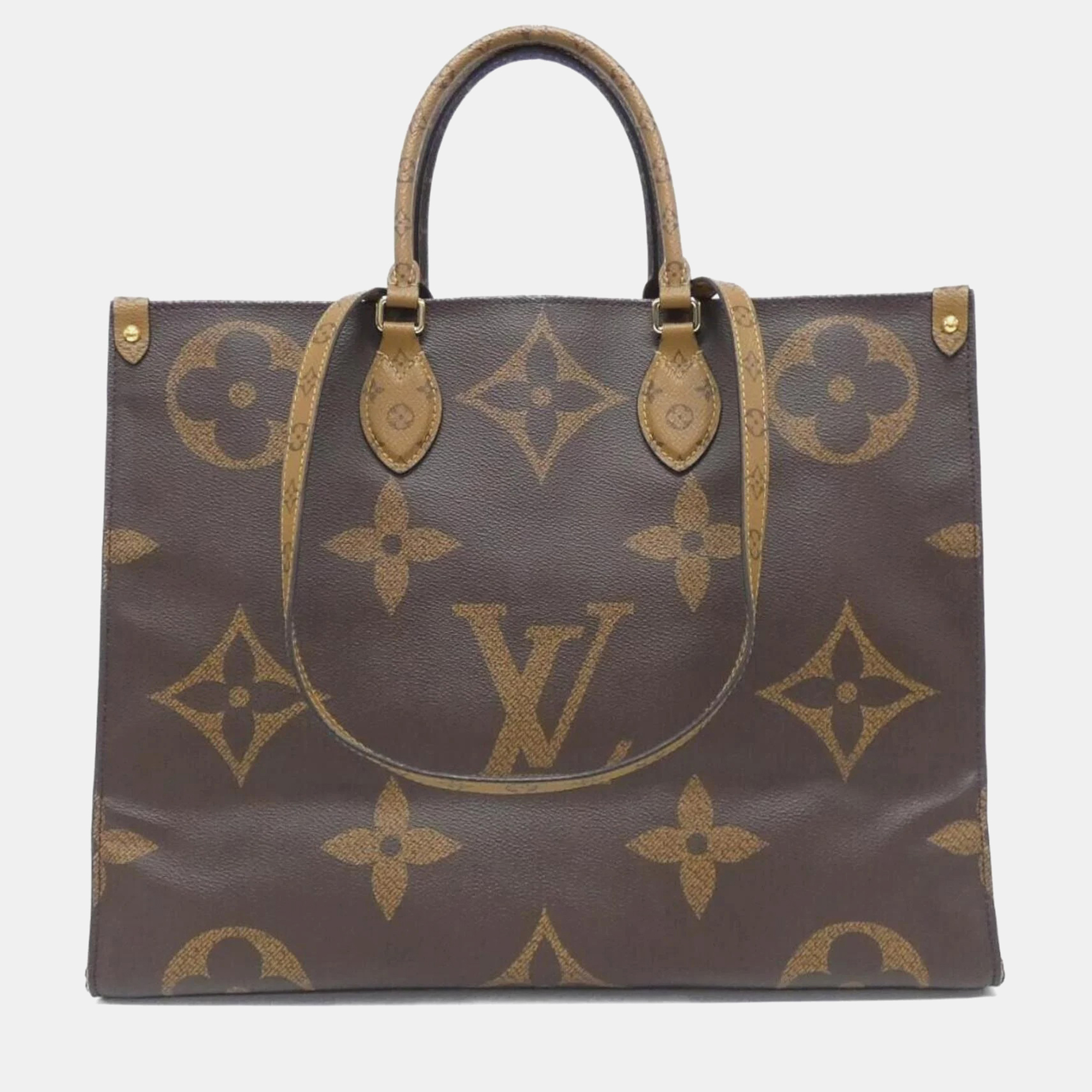 

Louis Vuitton On The Go GM Monogram Giant Tote Bag, Brown