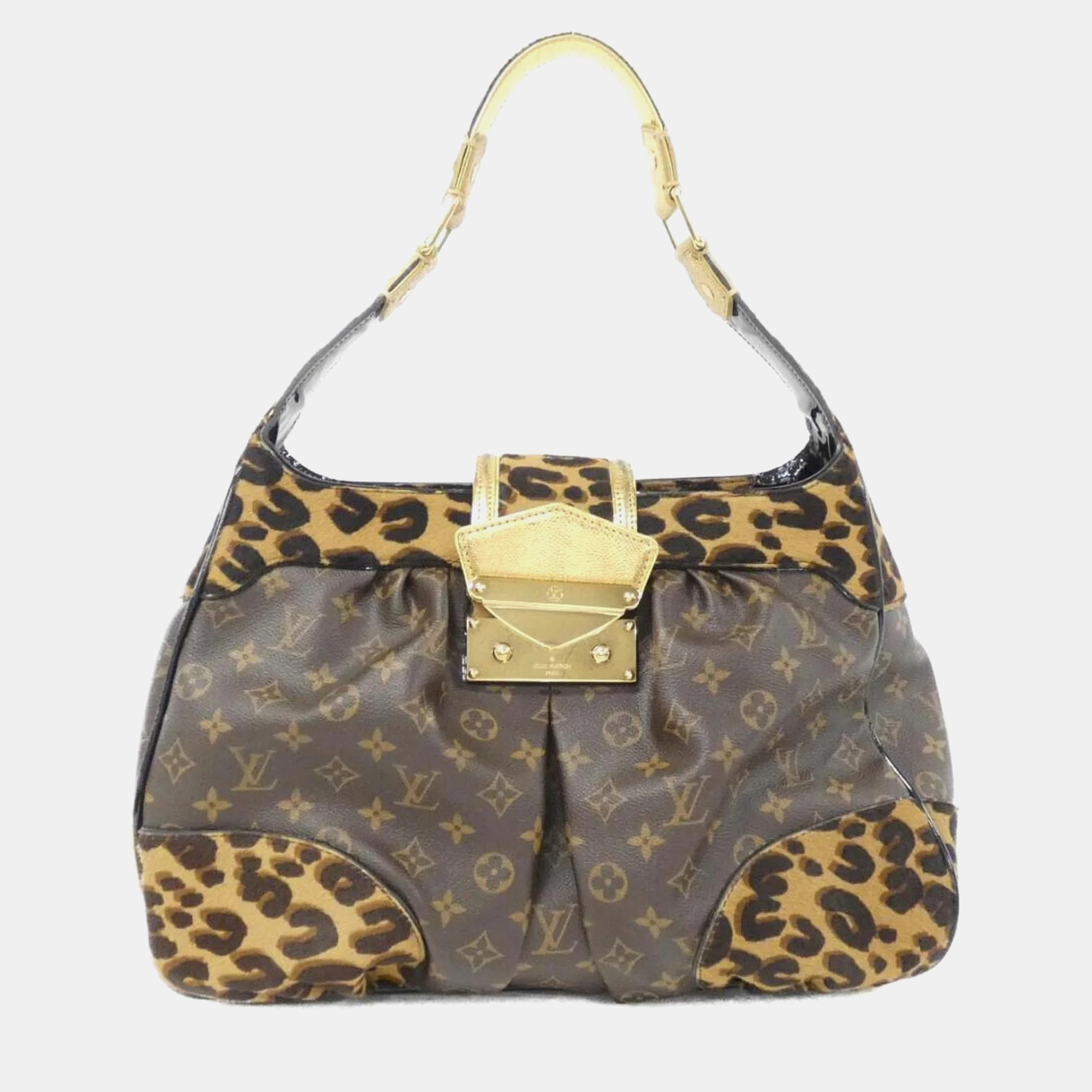 

Louis Vuitton Polly Brown Monogram Leopard Shoulder Bag