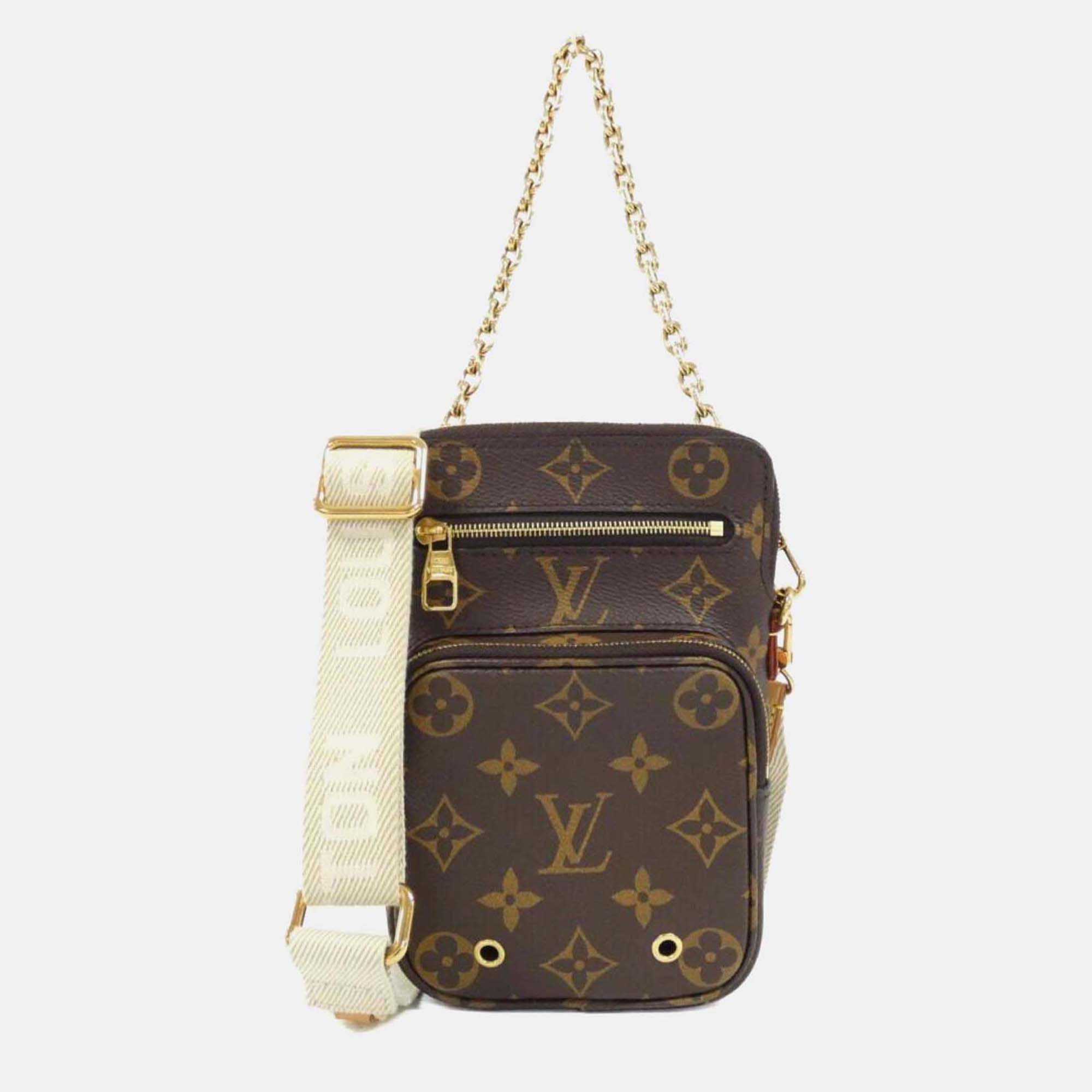 

Louis Vuitton Utility Monogram Crossbody Bag, Brown