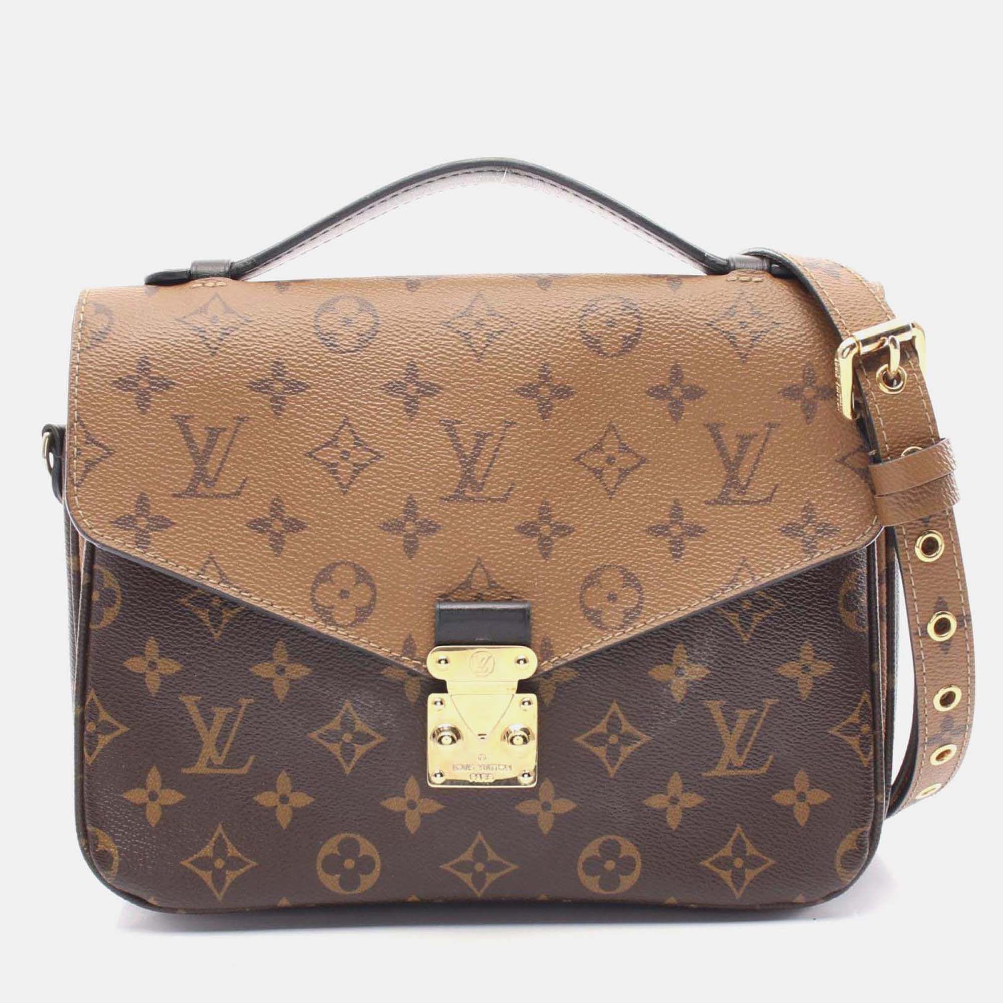

Louis Vuitton Pochette Metis MM Brown Monogram Reverse Coated Canvas Shoulder Bag