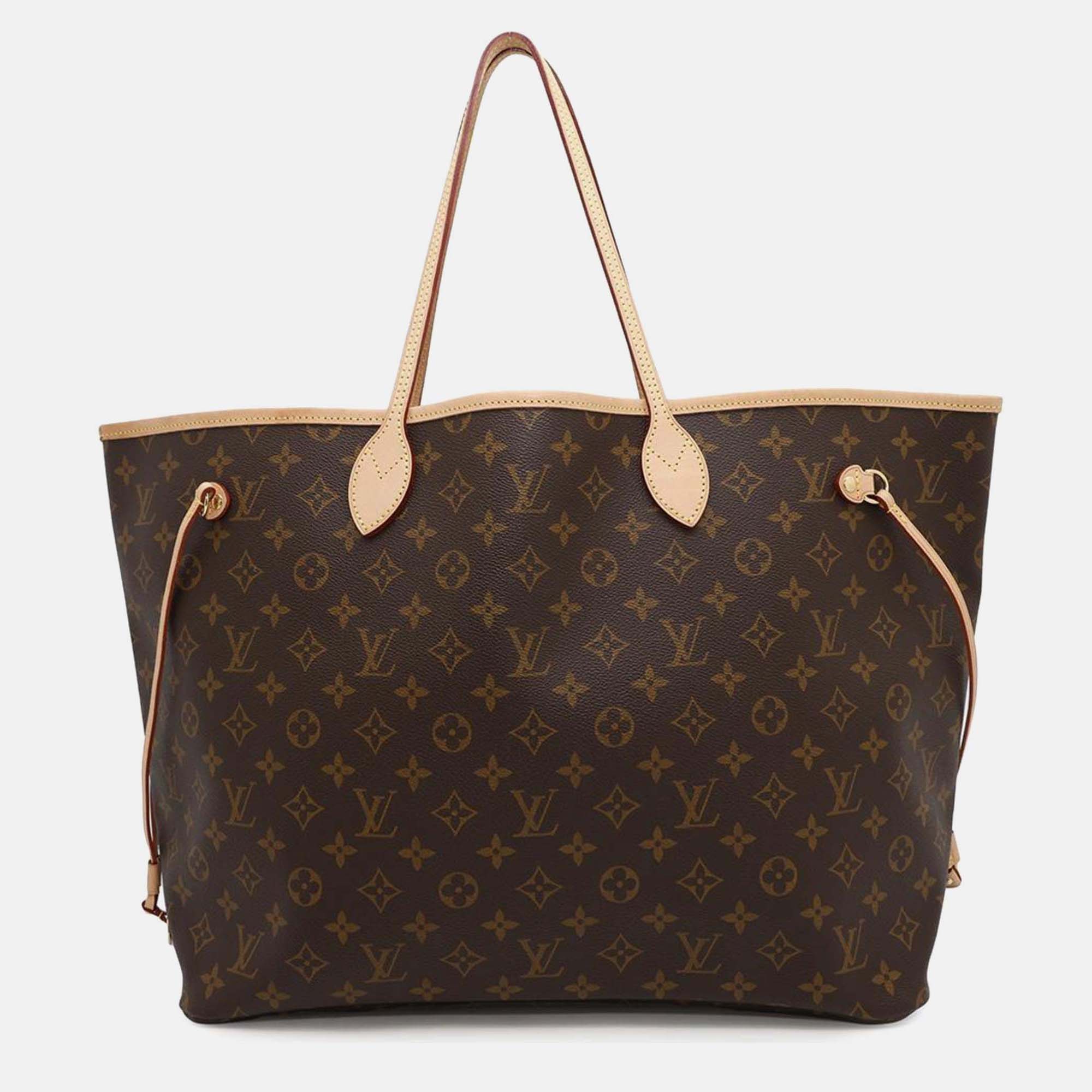 

Louis Vuitton Neverfull GM Monogram Canvas Tote Bag, Brown