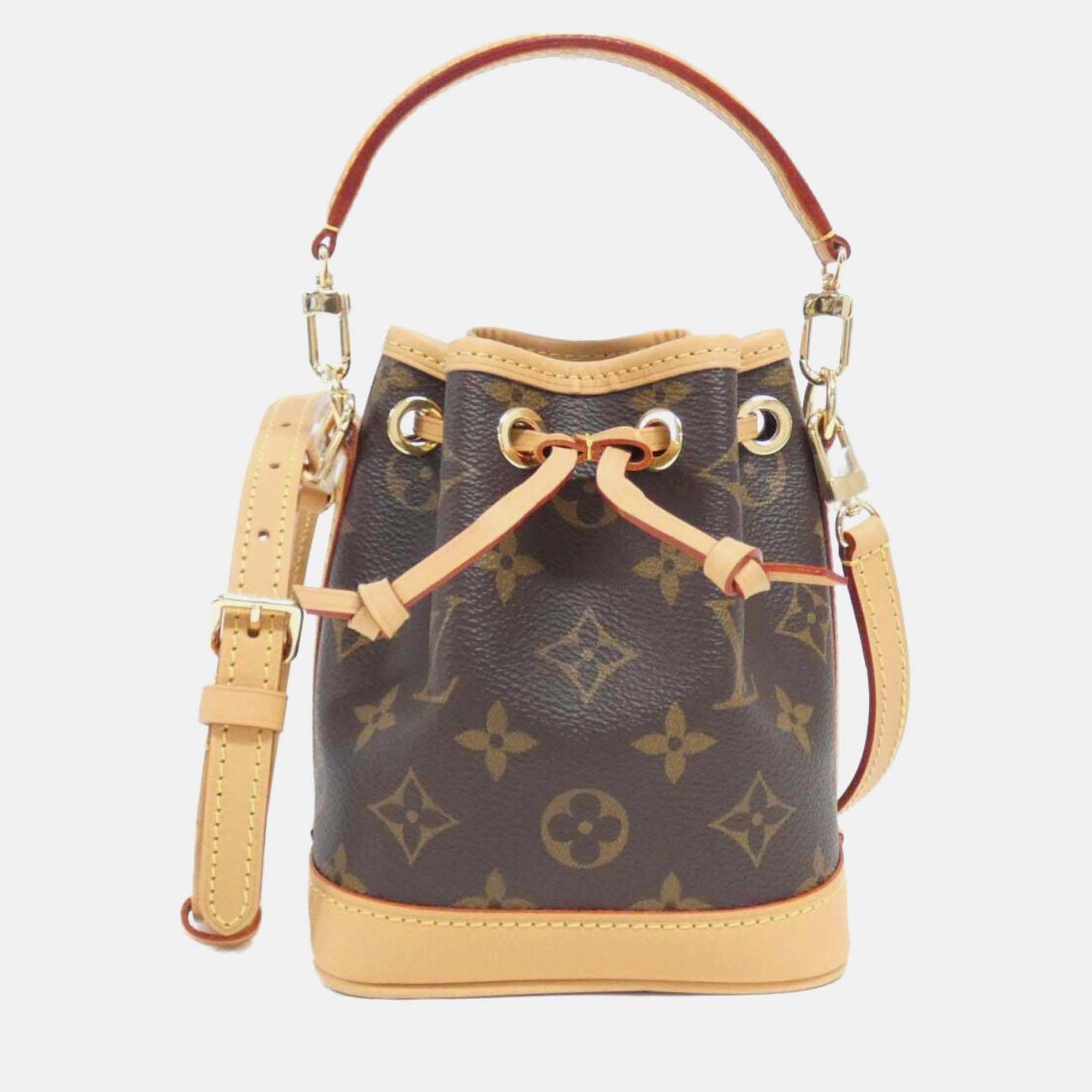 

Louis Vuitton Nano Noe Monogram Canvas Shoulder Bag, Brown