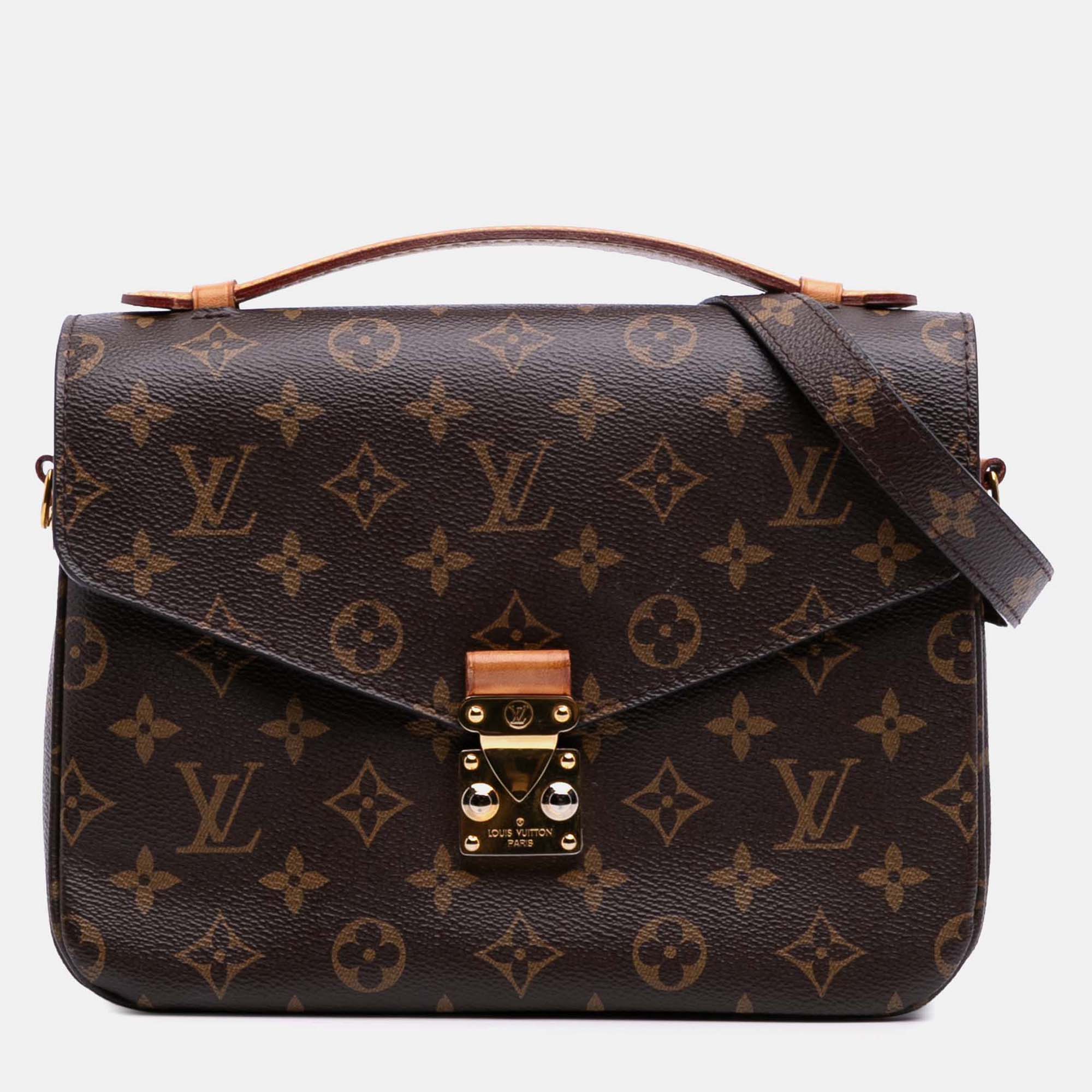 

Louis Vuitton Brown Monogram Pochette Metis