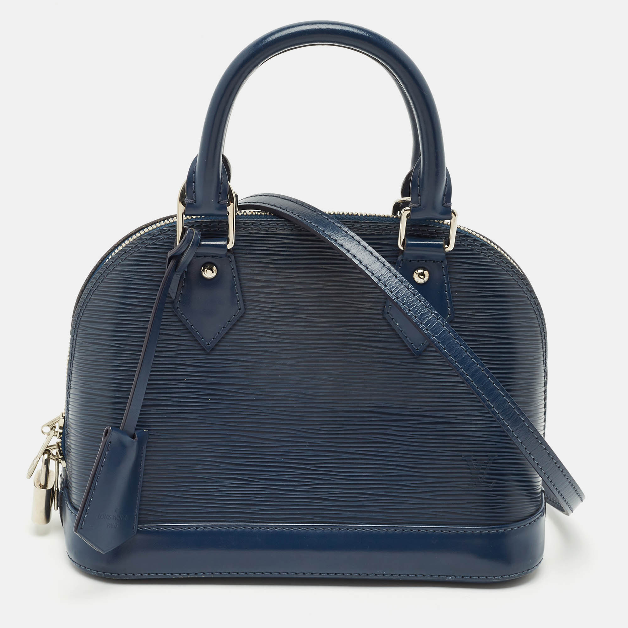 

Louis Vuitton Indigo Epi Leather Alma BB Bag, Blue