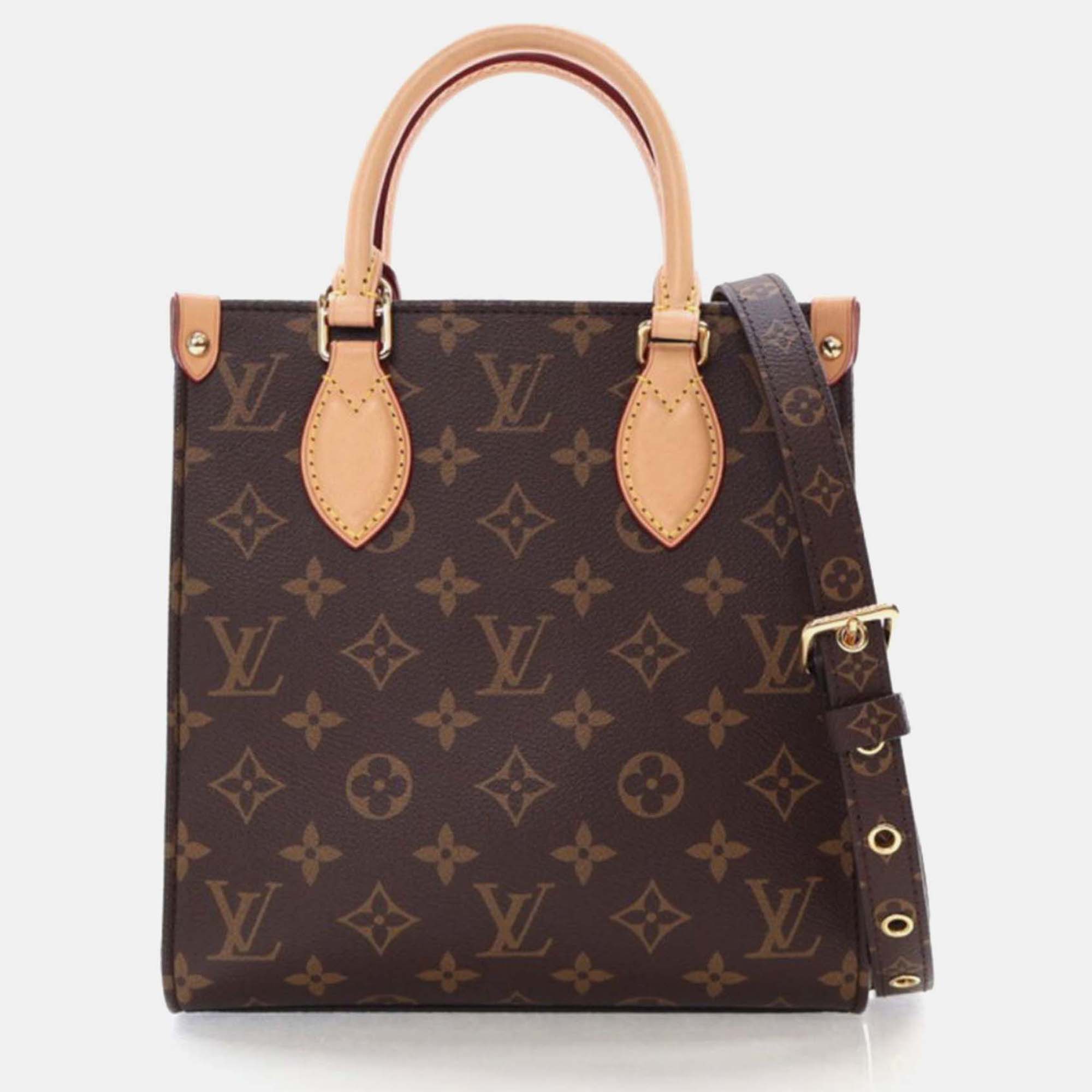 

Louis Vuitton Sac Plat BB Brown Monogram Tote Bag