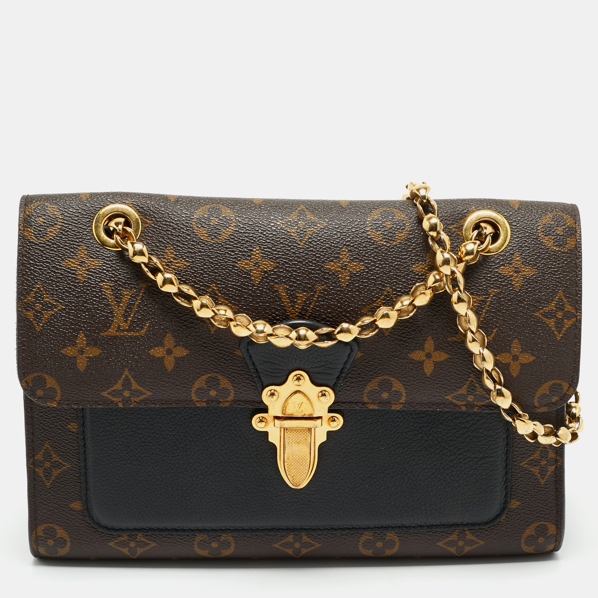 

Louis Vuitton Blue Marine Monogram Canvas Victoire Bag, Brown